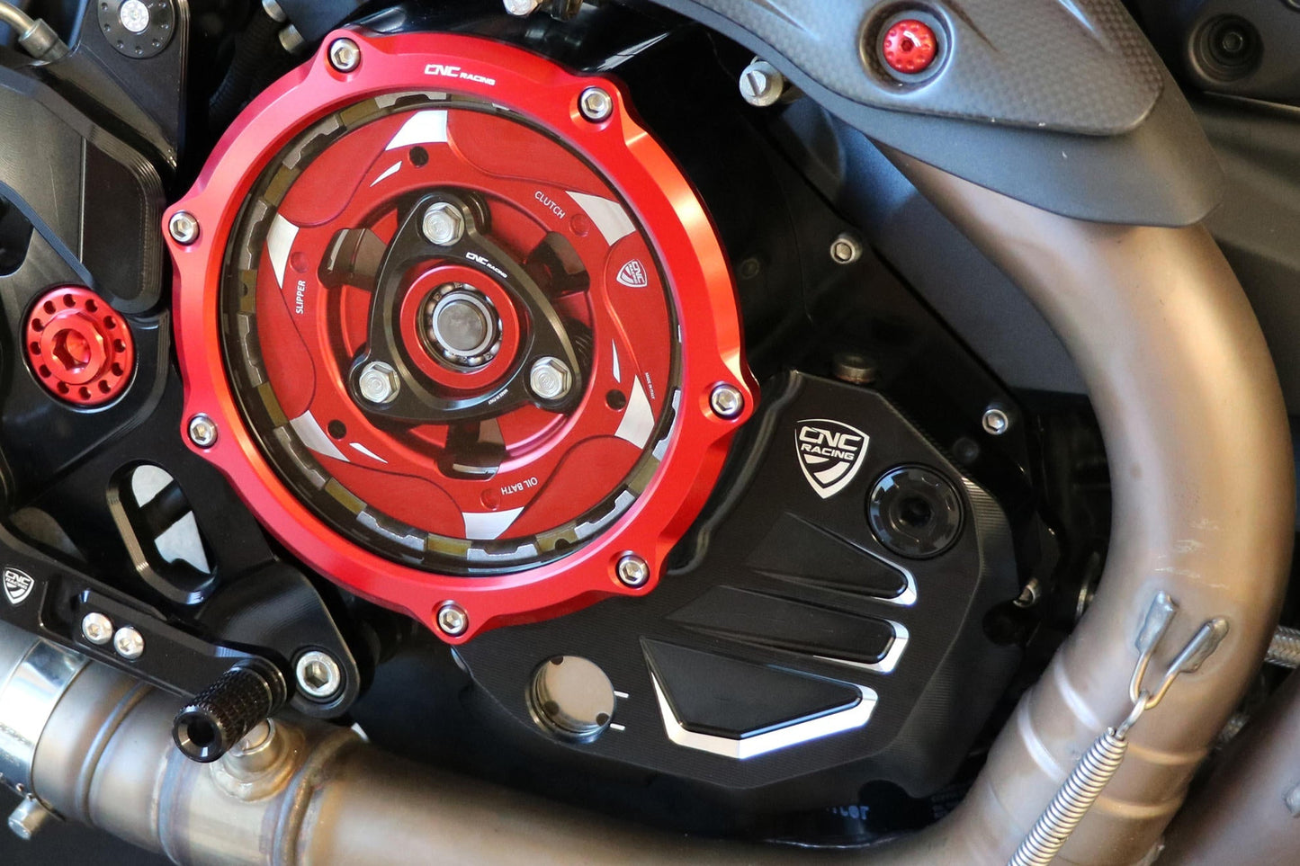 CA501 - CNC RACING Ducati Oil Bath Clear Clutch Cover – Accessories in the Motodeal Motorcycle Aftermarket Accessories and Parts Online Shop