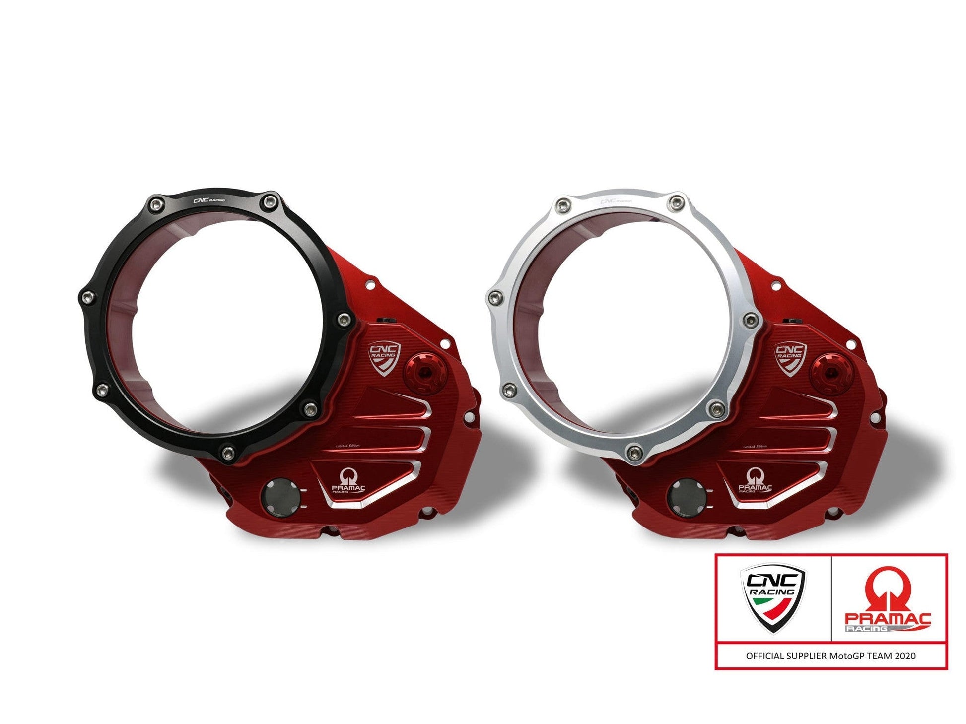 CA501PR - CNC RACING Ducati Oil Bath Clear Clutch Cover (Pramac edition) – Accessories in the Motodeal Motorcycle Aftermarket Accessories and Parts Online Shop