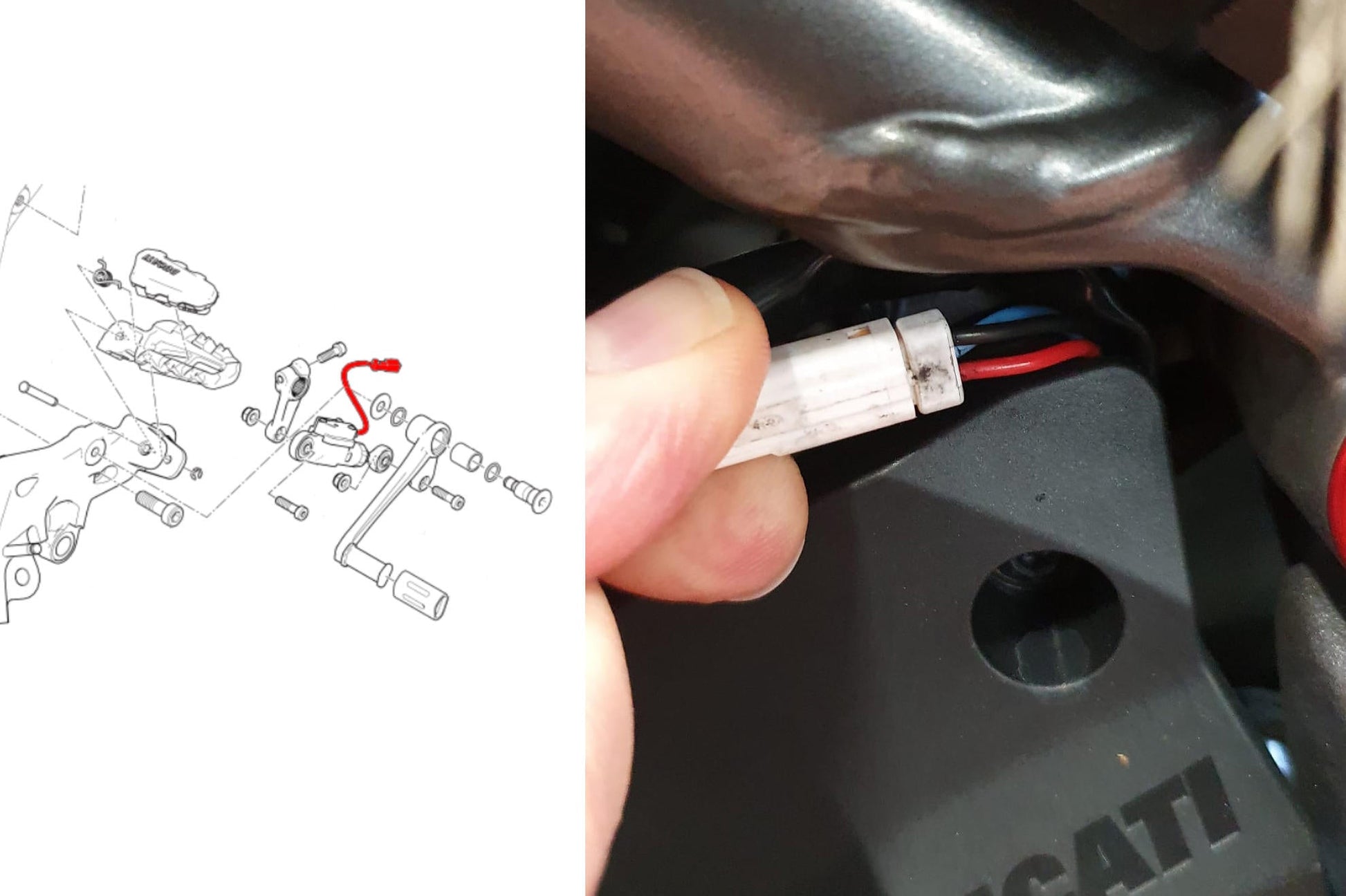 CB005 - CNC RACING Ducati QS Reverse Shift Cable – Accessories in the Motodeal Motorcycle Aftermarket Accessories and Parts Online Shop