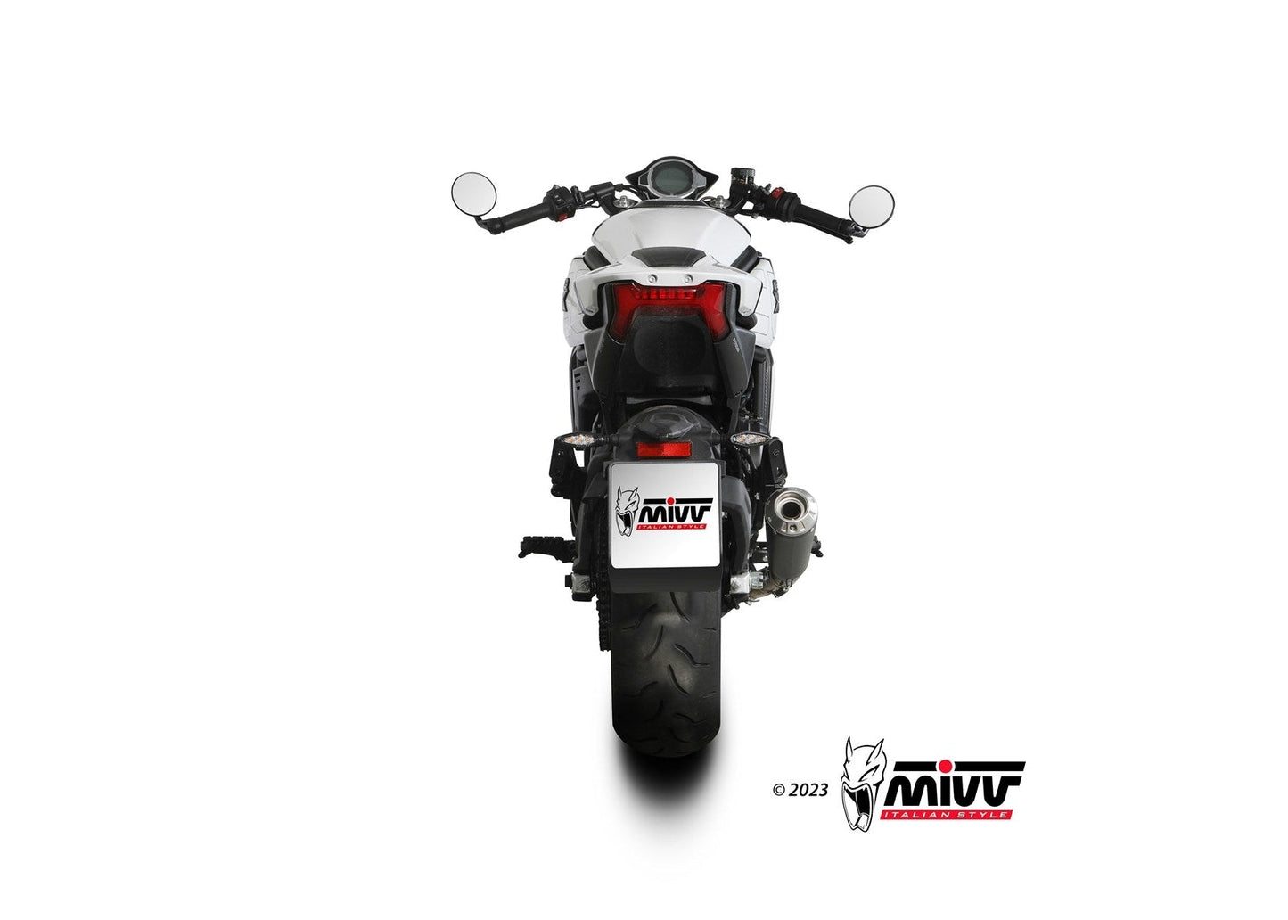 MIVV CF.003 CF MOTO 700CL-X ( 2023+ ) Slip-on Exhaust "X-M1" (black; approved) – Accessories in the 2WheelsHero Motorcycle Aftermarket Accessories and Parts Online Shop