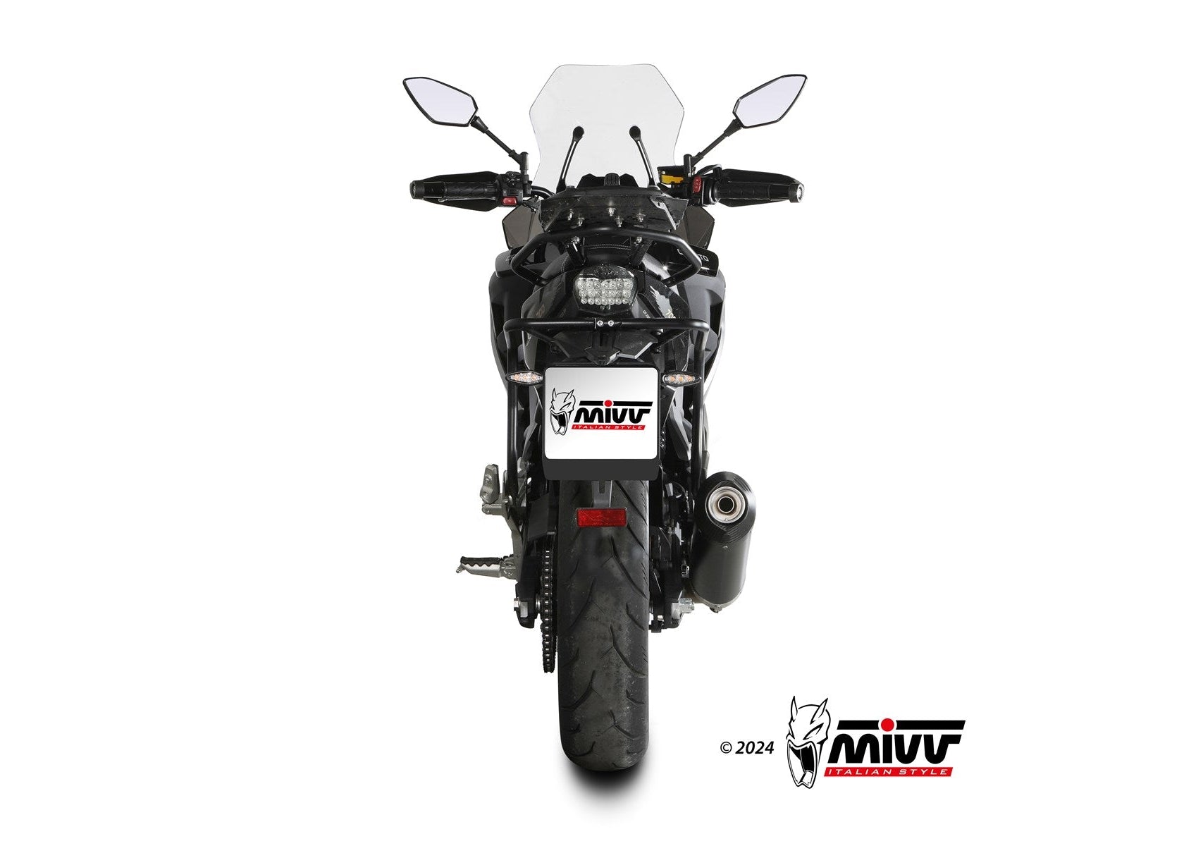 MIVV CF.002 CF MOTO 700MT ( 2024+ ) Slip-on Exhaust "Oval" (black + carbon cap; approved) – Accessories in the 2WheelsHero Motorcycle Aftermarket Accessories and Parts Online Shop