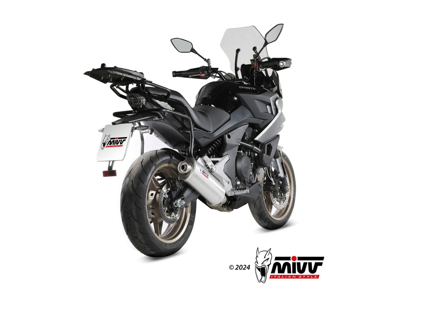 MIVV CF.002 CF MOTO 700MT ( 2024+ ) Slip-on Exhaust "Oval" (stainless steel; approved) – Accessories in the 2WheelsHero Motorcycle Aftermarket Accessories and Parts Online Shop
