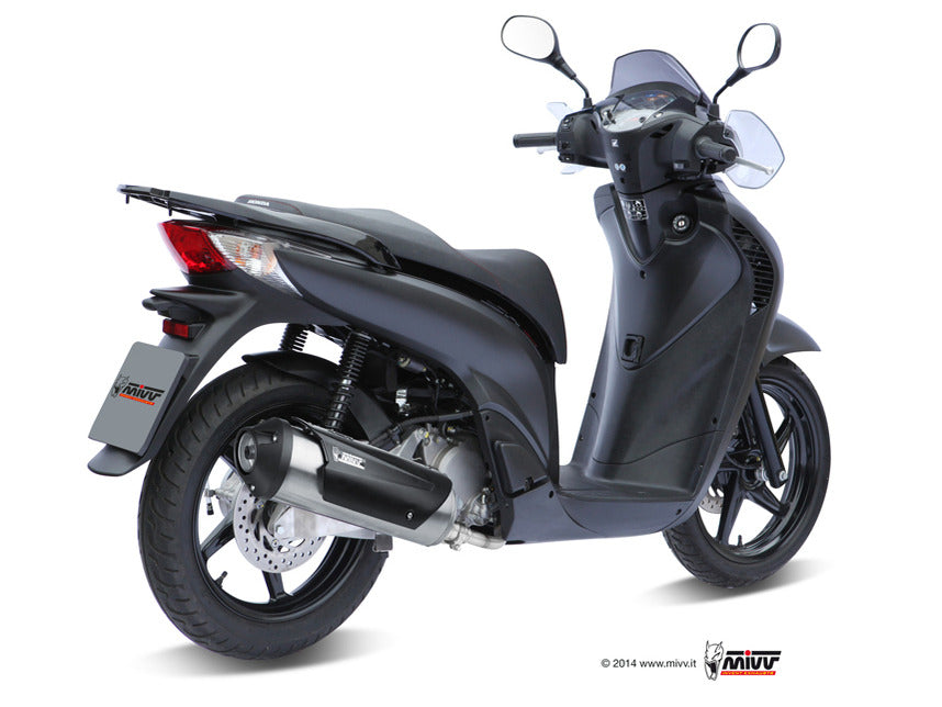 MIVV C.HO.0004 HONDA SH 125 / 150 ( 2002 / 12 ) Full System Exhaust "Urban" (stainless steel; not approved) – Accessories in the 2WheelsHero Motorcycle Aftermarket Accessories and Parts Online Shop
