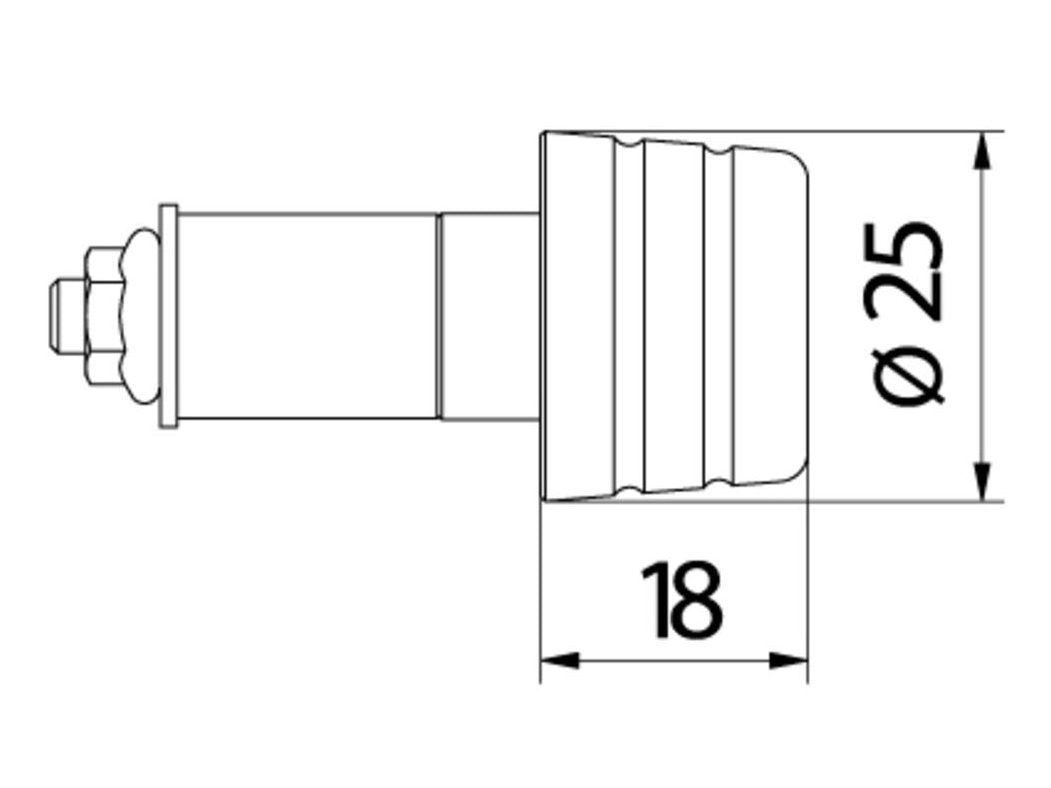 CM234 - CNC RACING MV Agusta Handlebar End Weights "Mini" – Accessories in the Motodeal Motorcycle Aftermarket Accessories and Parts Online Shop