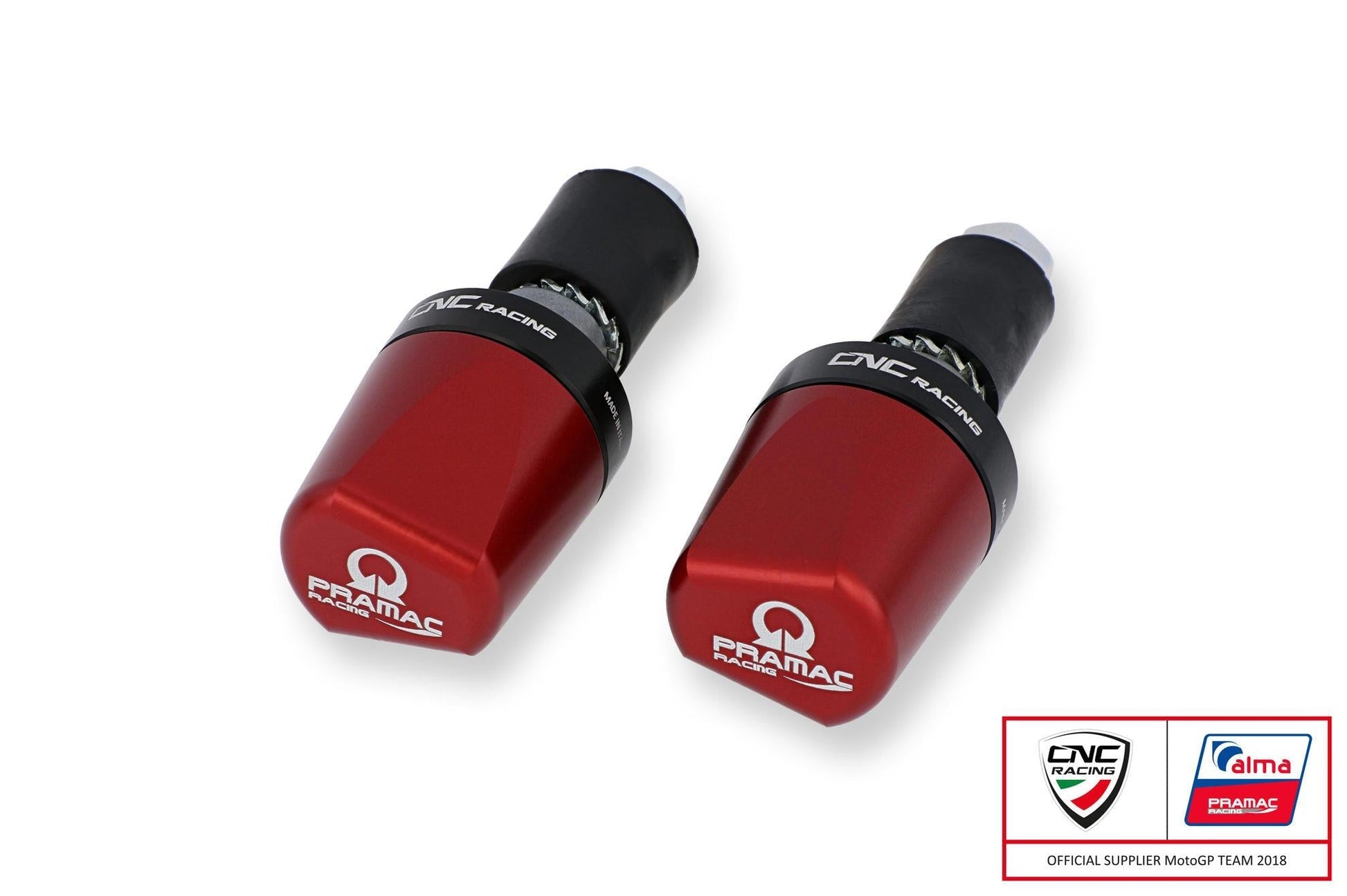 CM236PR - CNC RACING Universal Handlebar Ends "Look" (Pramac edition) – Accessories in the 2WheelsHero Motorcycle Aftermarket Accessories and Parts Online Shop