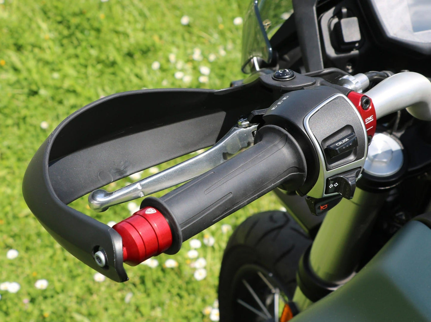 CM243 - CNC RACING Moto Guzzi V85 TT (2019+) Handlebar Ends – Accessories in the Motodeal Motorcycle Aftermarket Accessories and Parts Online Shop