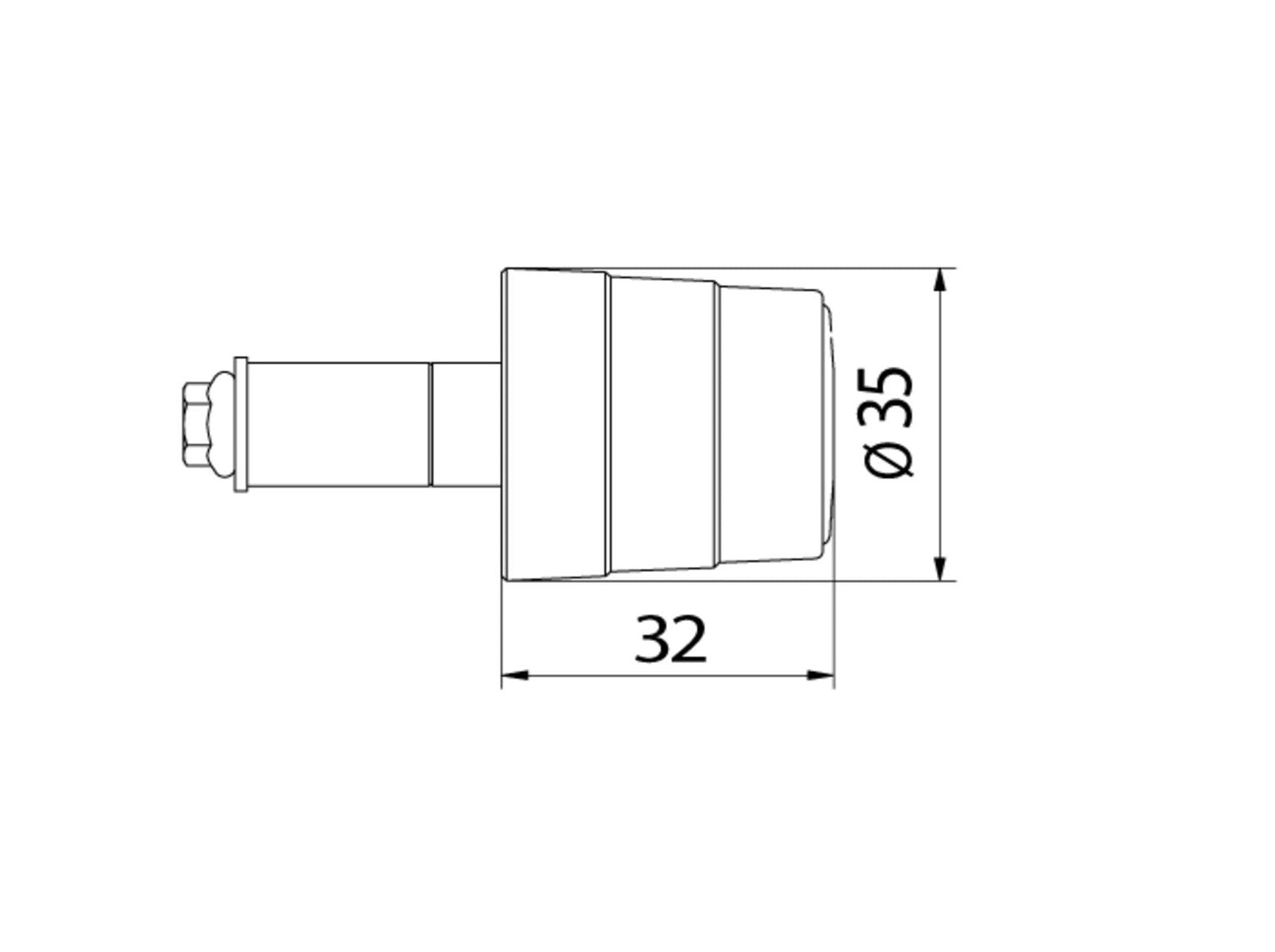 CM431 - CNC RACING Universal Handlebar End Weights (stainless steel, bi-color) – Accessories in the Motodeal Motorcycle Aftermarket Accessories and Parts Online Shop