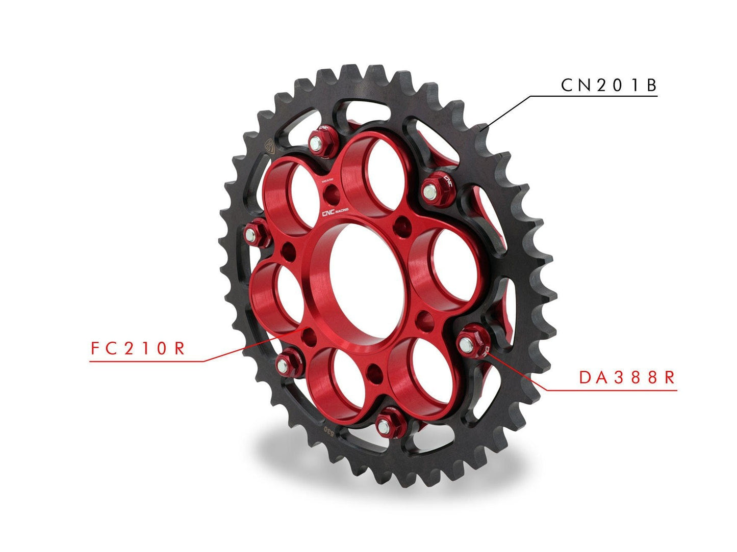 CNC RACING Ducati Multistrada 1260/1200 6 Holes Gear Ring (Z40-42; P530) – Accessories in the Motodeal Motorcycle Aftermarket Accessories and Parts Online Shop