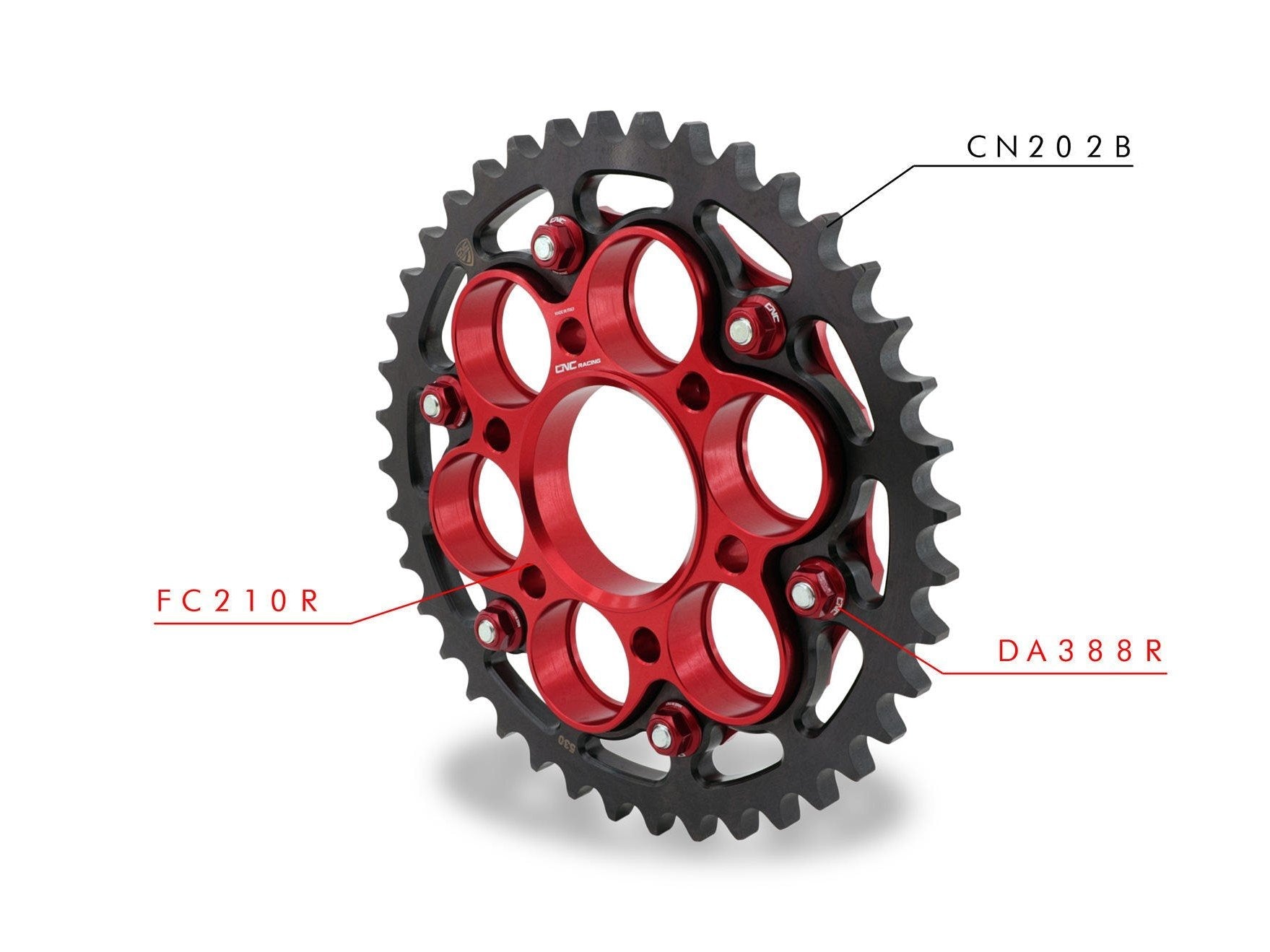 CNC RACING Ducati Multistrada 1260/1200 6 Holes Gear Ring (Z40-42; P530) – Accessories in the Motodeal Motorcycle Aftermarket Accessories and Parts Online Shop