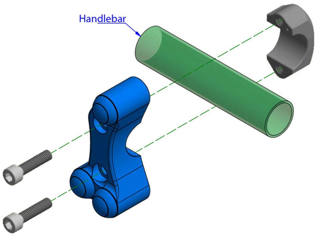CV014 - CNC RACING Ducati / Aprilia Rearward Clamp for Right Handlebar Switch – Accessories in the Motodeal Motorcycle Aftermarket Accessories and Parts Online Shop