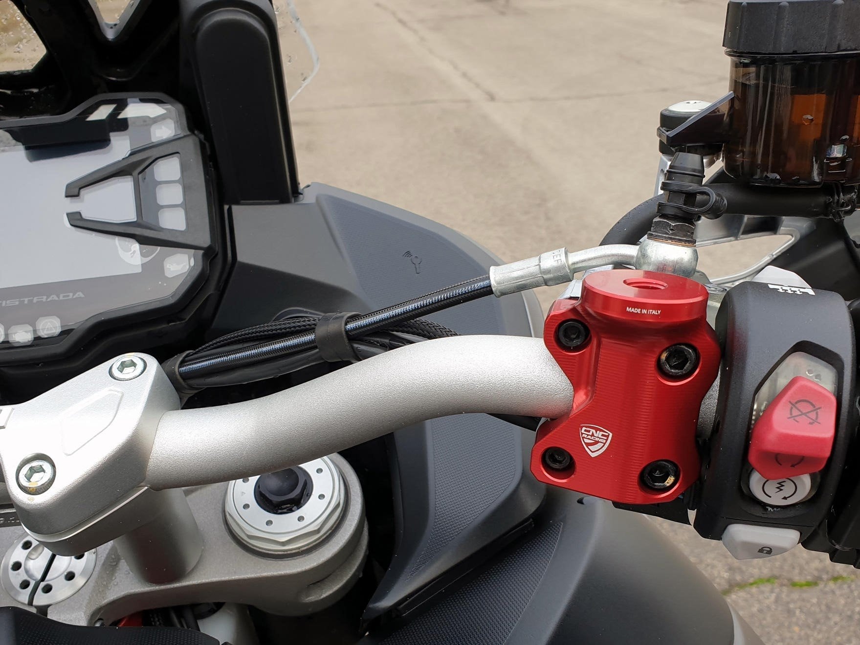 CV019 - CNC RACING Ducati Multistrada Mirror Mount Clamp (right) – Accessories in the Motodeal Motorcycle Aftermarket Accessories and Parts Online Shop
