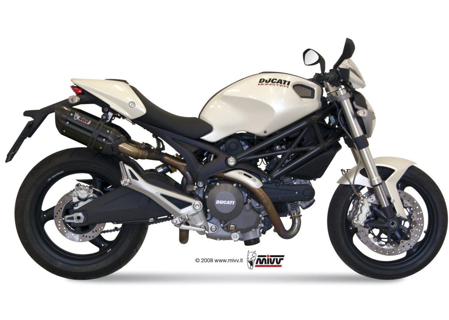 MIVV D.023 Ducati Monster 696 (08/14) Dual Slip-on Exhaust "Suono" (black; approved) – Accessories in the 2WheelsHero Motorcycle Aftermarket Accessories and Parts Online Shop