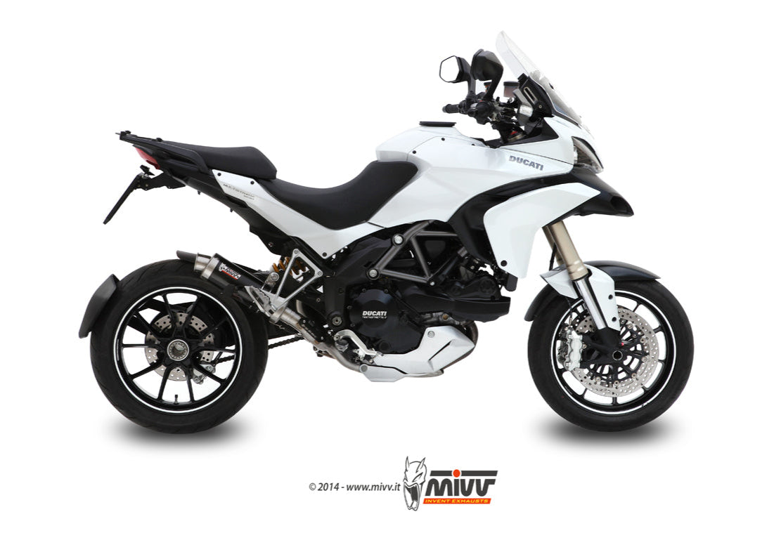 MIVV D.027 Ducati Multistrada 1200 (10/14) Slip-on Exhaust "GP" (black; approved) – Accessories in the 2WheelsHero Motorcycle Aftermarket Accessories and Parts Online Shop