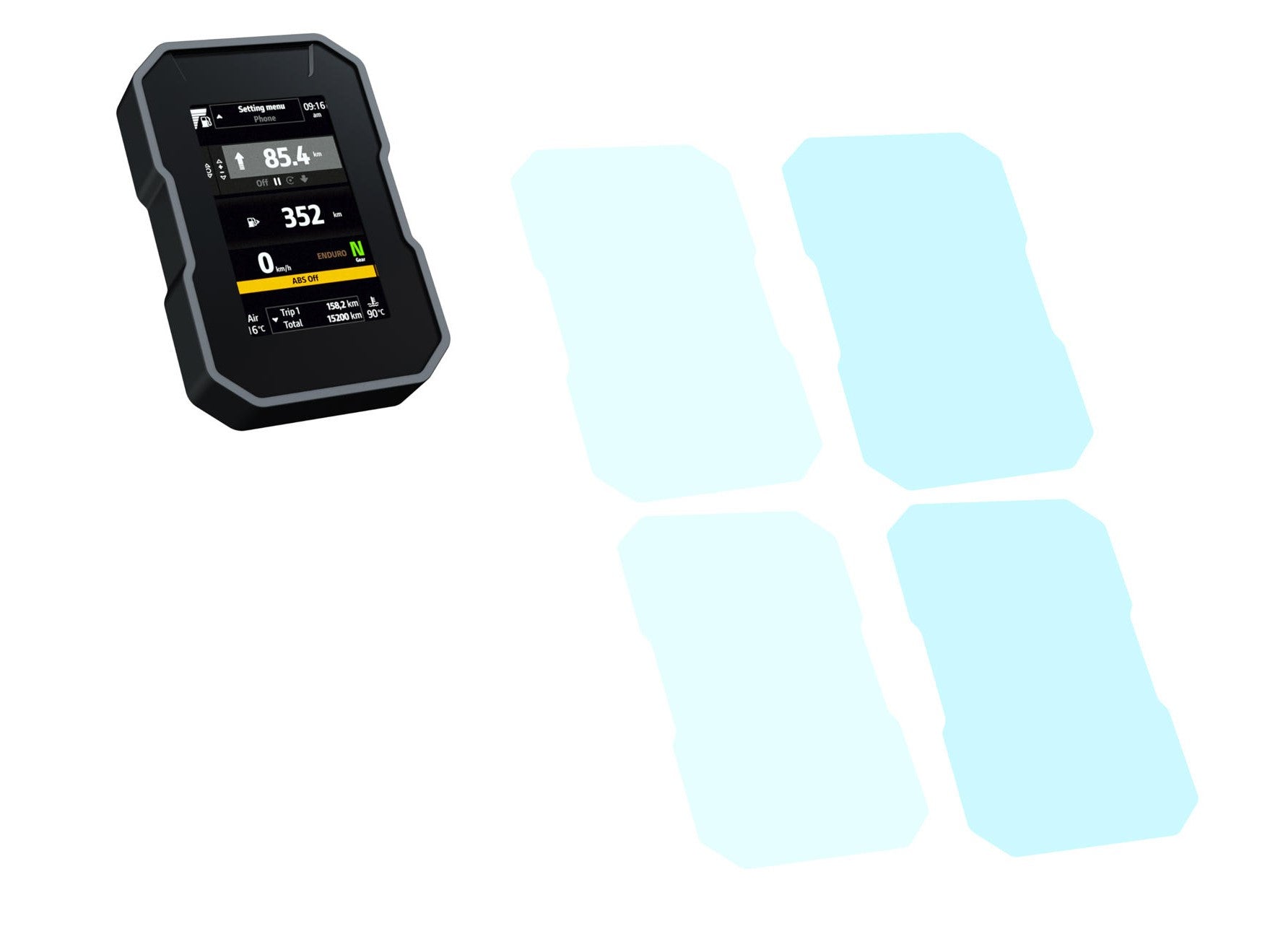 DP015 - CNC RACING Ducati DesertX (2022+) Dashboard Screen Protectors Kit – Accessories in the Motodeal Motorcycle Aftermarket Accessories and Parts Online Shop