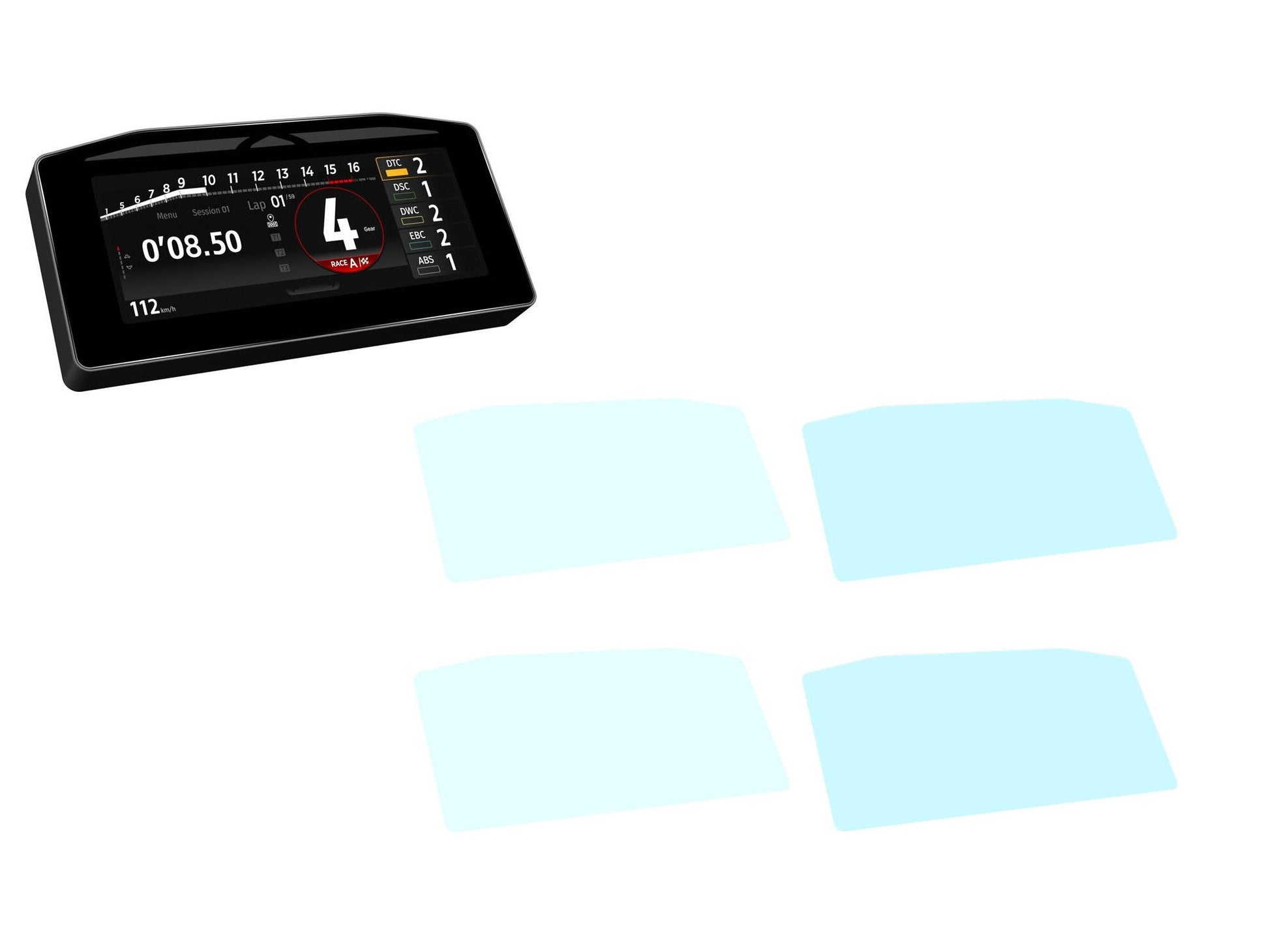 CNC RACING DP017 Ducati Panigale V4 / Streetfighter V4 (2025+) Dashboard Screen Protectors – Accessories in the Motodeal Motorcycle Aftermarket Accessories and Parts Online Shop