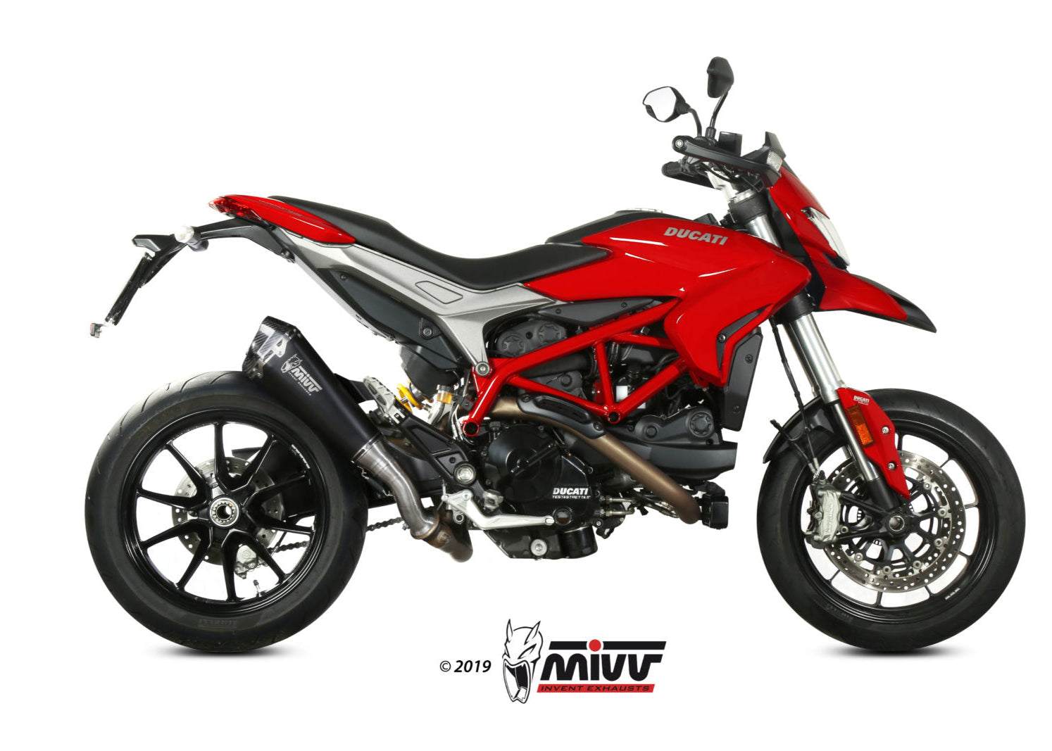 MIVV D.043 Ducati Hypermotard 939 (16/18) Slip-on Exhaust "Delta Race" (black; approved) – Accessories in the 2WheelsHero Motorcycle Aftermarket Accessories and Parts Online Shop
