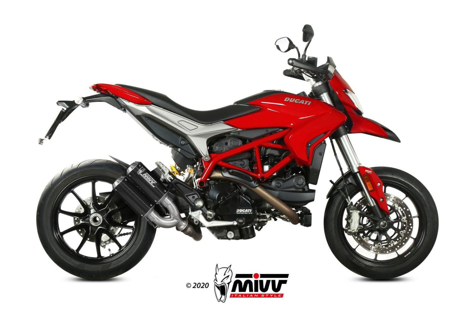 MIVV D.043 Ducati Hypermotard 939 (16/18) Dual Slip-on Exhaust "MK3" (carbon; not approved) – Accessories in the 2WheelsHero Motorcycle Aftermarket Accessories and Parts Online Shop