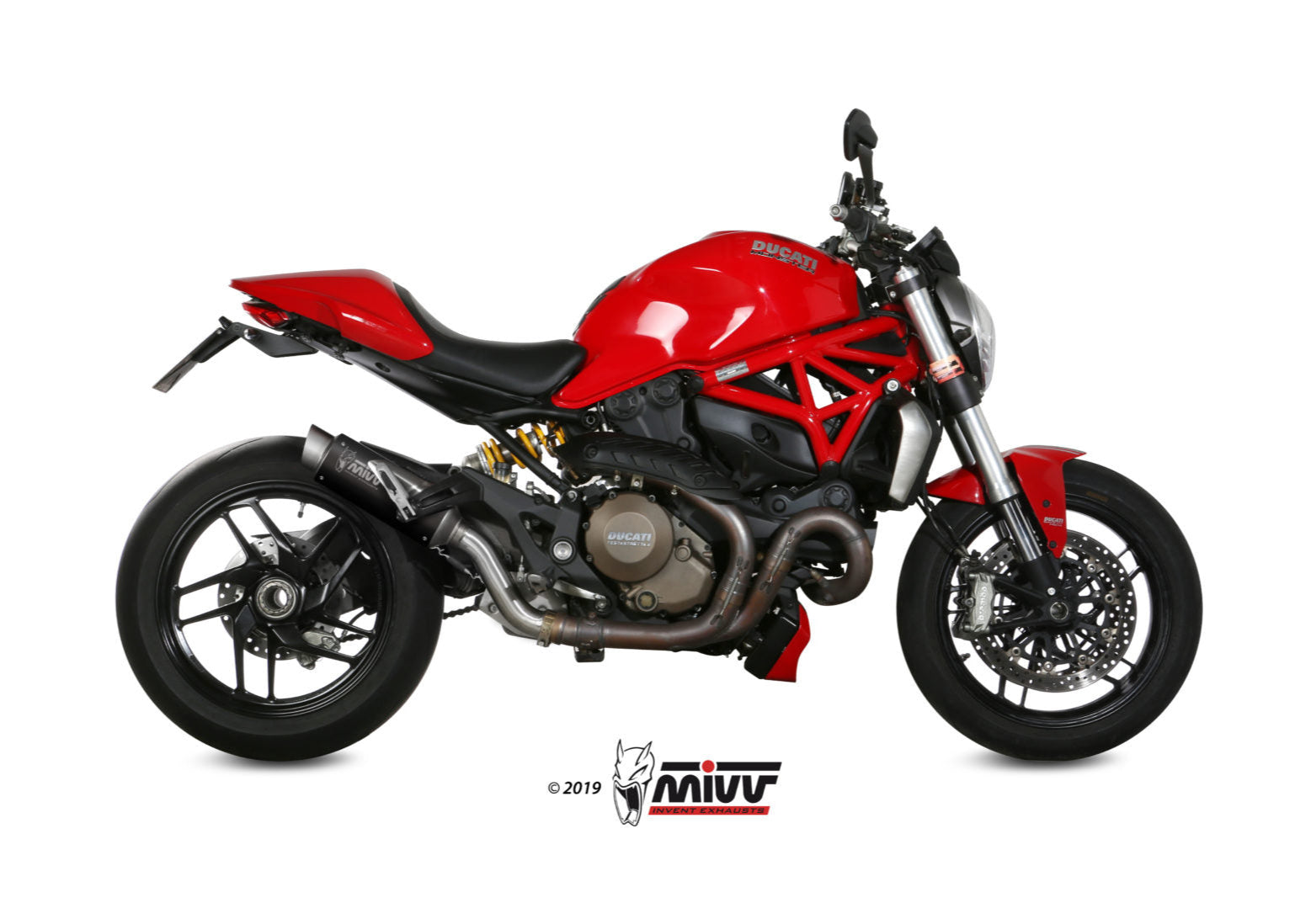 MIVV D.030 Ducati Monster 1200 (14/16) Slip-on Exhaust "GP Pro" (black; approved) – Accessories in the 2WheelsHero Motorcycle Aftermarket Accessories and Parts Online Shop