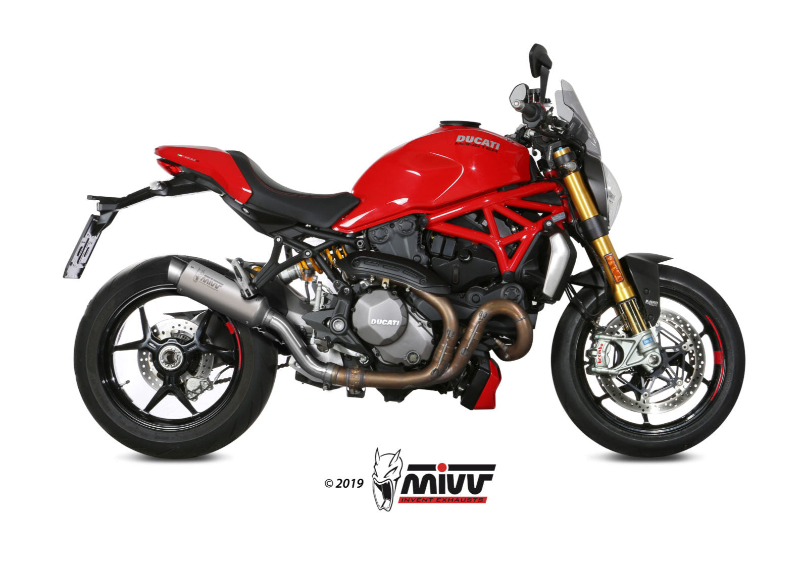 MIVV D.041 Ducati Monster 821 (18/20) Slip-on Exhaust "GP Pro" (titanium; approved) – Accessories in the 2WheelsHero Motorcycle Aftermarket Accessories and Parts Online Shop