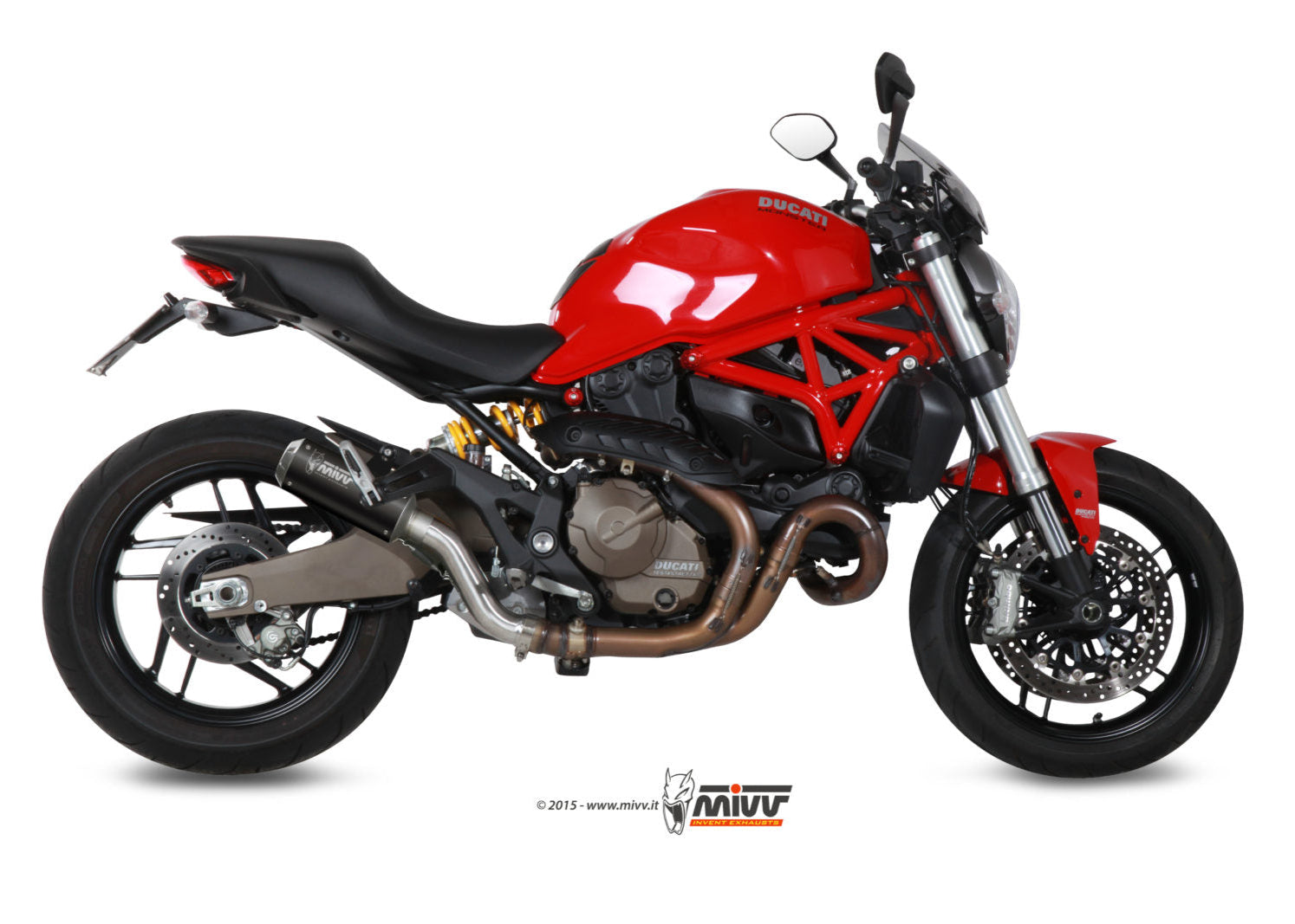 MIVV D.030 Ducati Monster 821 (14/17) Slip-on Exhaust "MK3" (black; not approved) – Accessories in the 2WheelsHero Motorcycle Aftermarket Accessories and Parts Online Shop