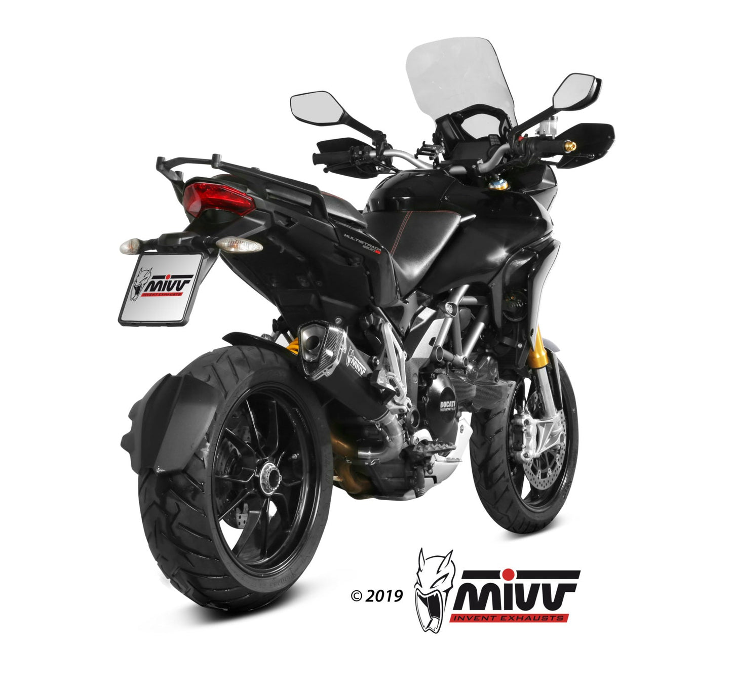 MIVV D.027 Ducati Multistrada 1200 (10/14) Slip-on Exhaust "Delta Race" (black; approved) – Accessories in the 2WheelsHero Motorcycle Aftermarket Accessories and Parts Online Shop
