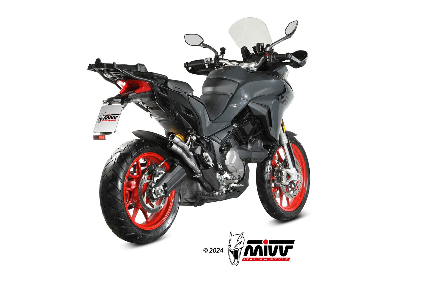 MIVV D.037 Ducati Multistrada V2 / V2S (2022+) Slip-on Exhaust "Double Gun" (stainless steel; approved) – Accessories in the 2WheelsHero Motorcycle Aftermarket Accessories and Parts Online Shop