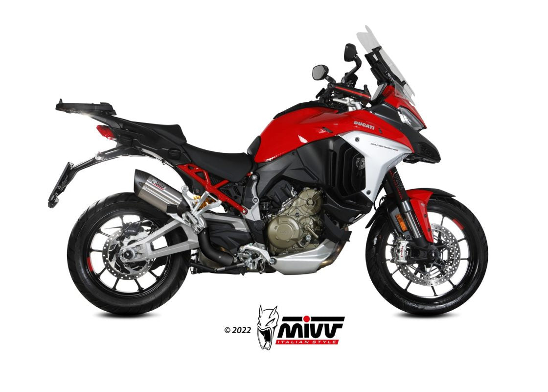 MIVV D.052 Ducati Multistrada V4 (2021+) Slip-on Exhaust "Suono" (stainless steel; approved) – Accessories in the 2WheelsHero Motorcycle Aftermarket Accessories and Parts Online Shop