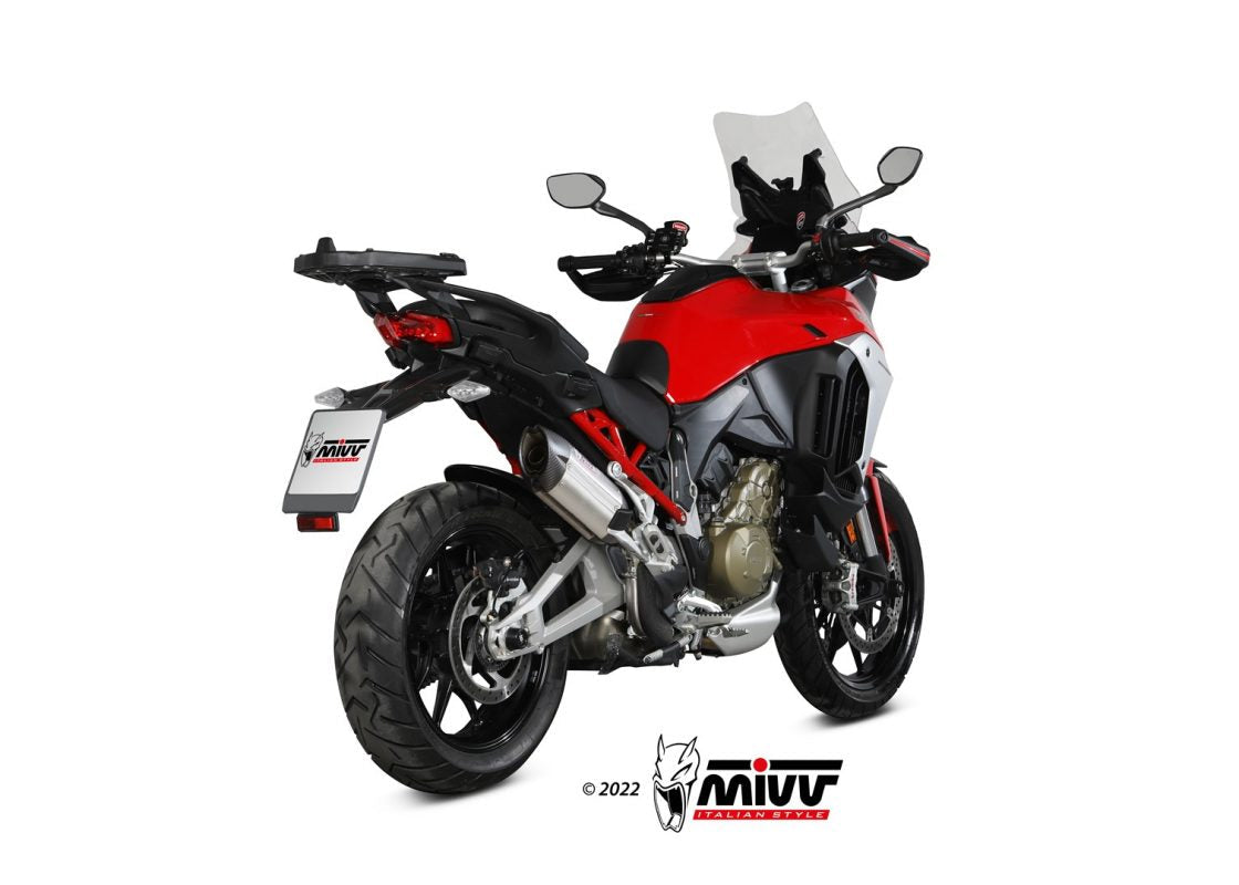 MIVV D.052 Ducati Multistrada V4 (2021+) Slip-on Exhaust "Suono" (stainless steel; approved) – Accessories in the 2WheelsHero Motorcycle Aftermarket Accessories and Parts Online Shop