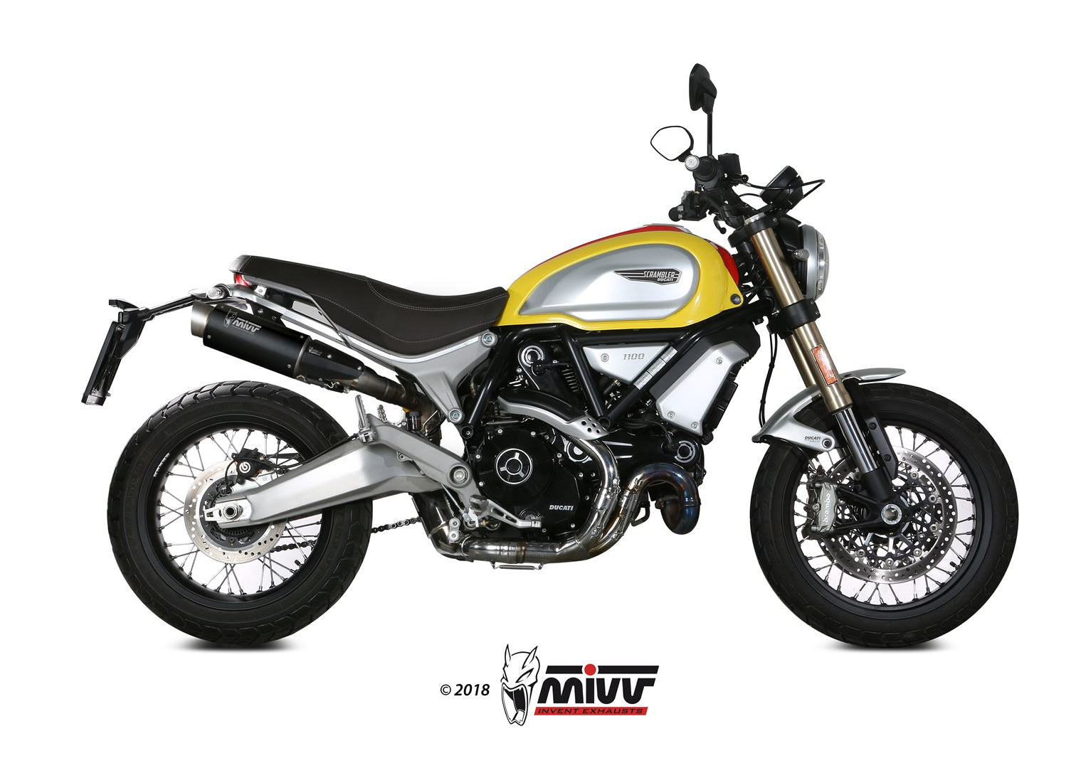 MIVV D.038 Ducati Scrambler 1100 (18/20) Dual Slip-on Exhaust "GP Pro" (black; approved) – Accessories in the 2WheelsHero Motorcycle Aftermarket Accessories and Parts Online Shop