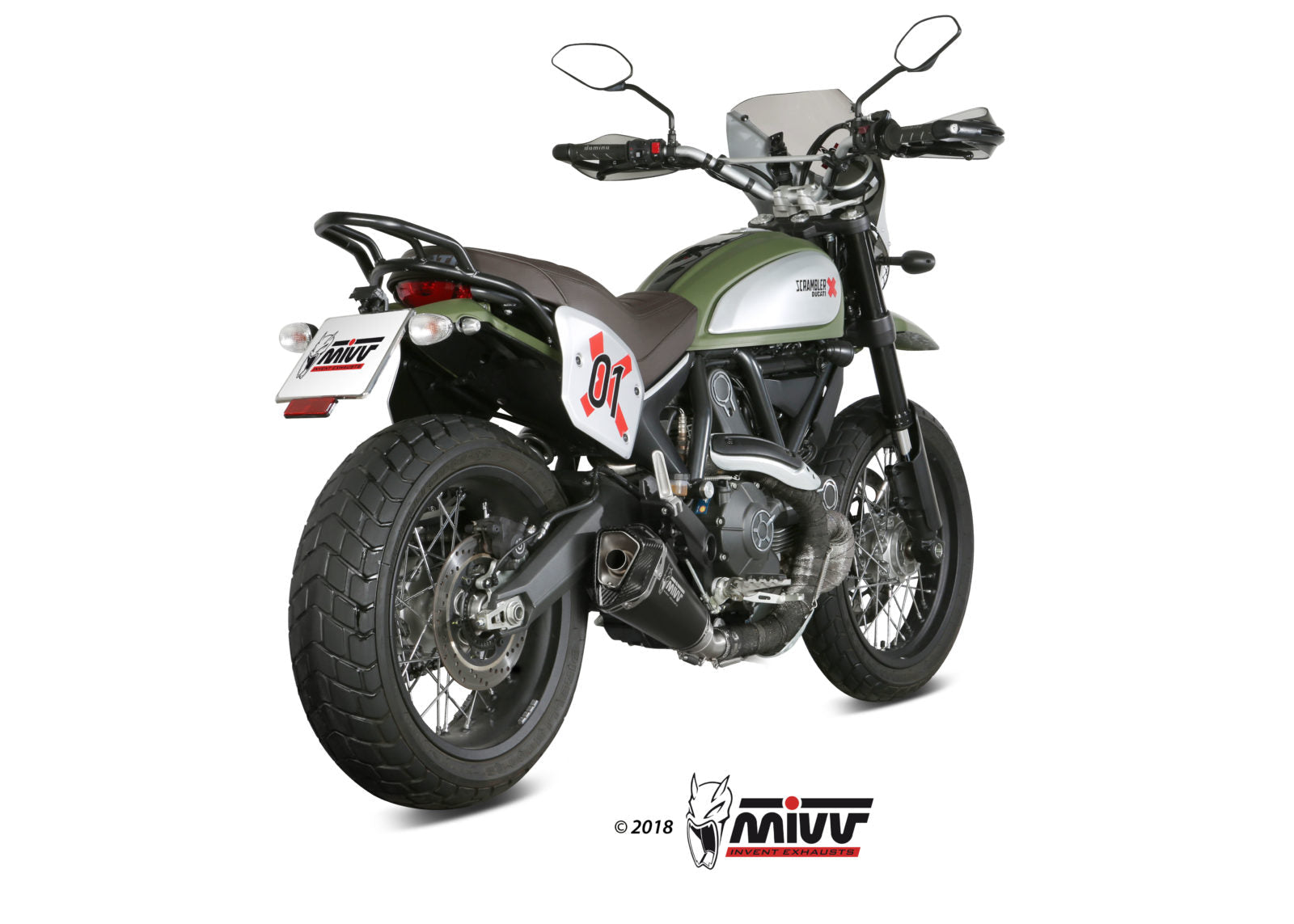 MIVV D.035 Ducati Scrambler 800 (15/20) Slip-on Exhaust "Delta Race" (black; approved) – Accessories in the 2WheelsHero Motorcycle Aftermarket Accessories and Parts Online Shop