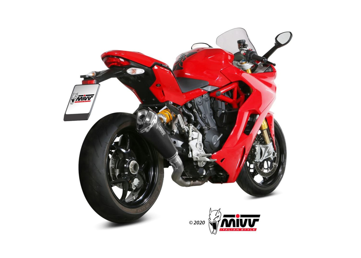 MIVV D.044 Ducati Supersport 939 (17/20) Slip-on Exhaust "Delta Race" (black; approved) – Accessories in the 2WheelsHero Motorcycle Aftermarket Accessories and Parts Online Shop