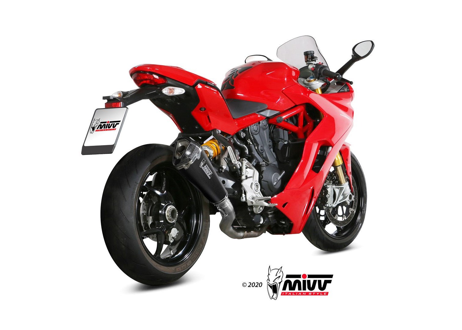 MIVV D.044 Ducati Supersport 939 (17/20) Slip-on Exhaust "Delta Race" (carbon; approved) – Accessories in the 2WheelsHero Motorcycle Aftermarket Accessories and Parts Online Shop