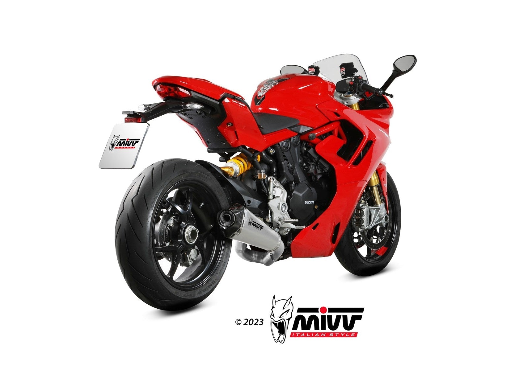 MIVV D.054 Ducati Supersport 950 (2021+) Slip-on Exhaust "Delta Race" (stainless steel; approved) – Accessories in the 2WheelsHero Motorcycle Aftermarket Accessories and Parts Online Shop