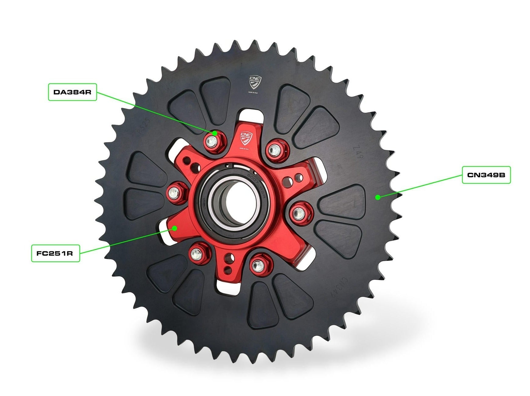 FC251 - CNC RACING Ducati DesertX (2022+) Rear Sprocket Flange + Gear Ring – Accessories in the Motodeal Motorcycle Aftermarket Accessories and Parts Online Shop