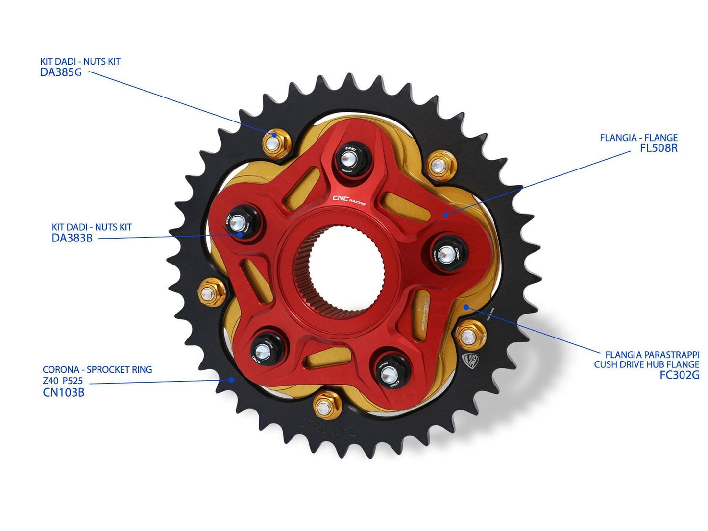 CNC RACING FC302 MV Agusta Cush Drive Hub Flange – Accessories in the Motodeal Motorcycle Aftermarket Accessories and Parts Online Shop