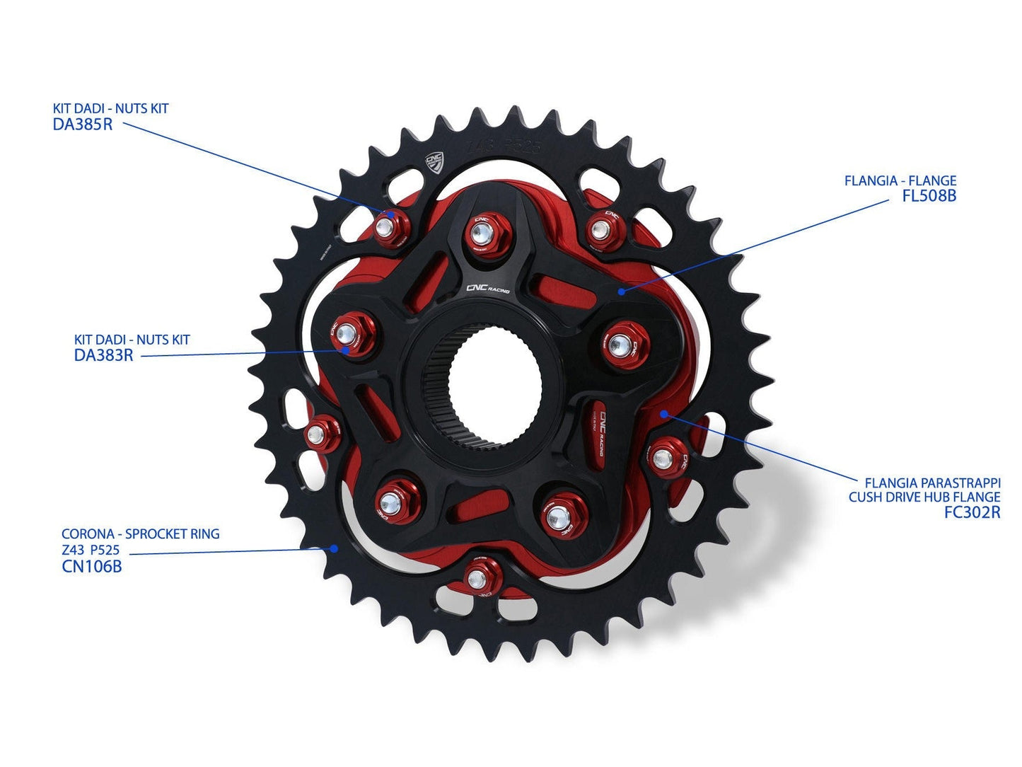 CNC RACING FC302 MV Agusta Cush Drive Hub Flange – Accessories in the Motodeal Motorcycle Aftermarket Accessories and Parts Online Shop