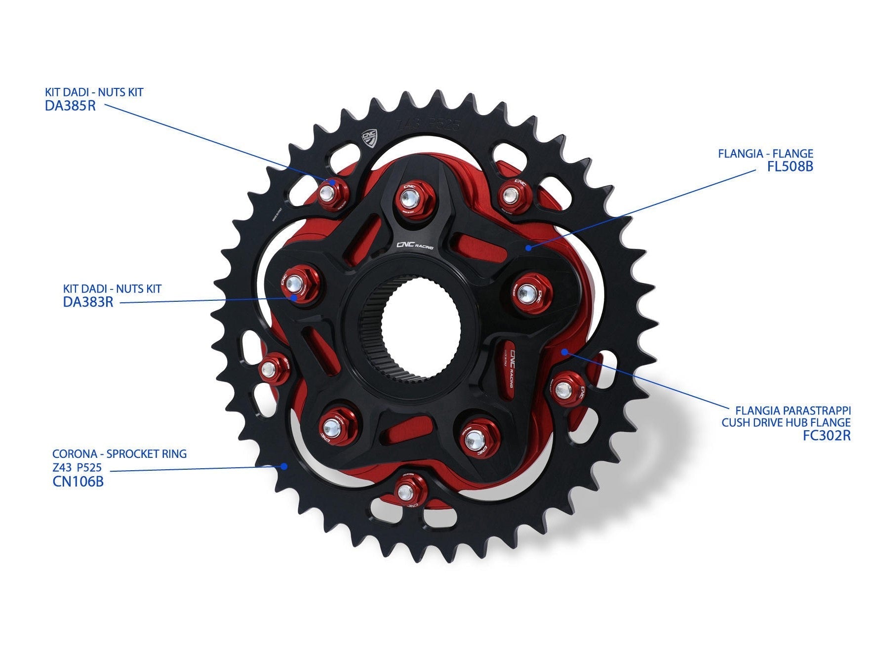 CNC RACING FC302 MV Agusta Cush Drive Hub Flange – Accessories in the Motodeal Motorcycle Aftermarket Accessories and Parts Online Shop