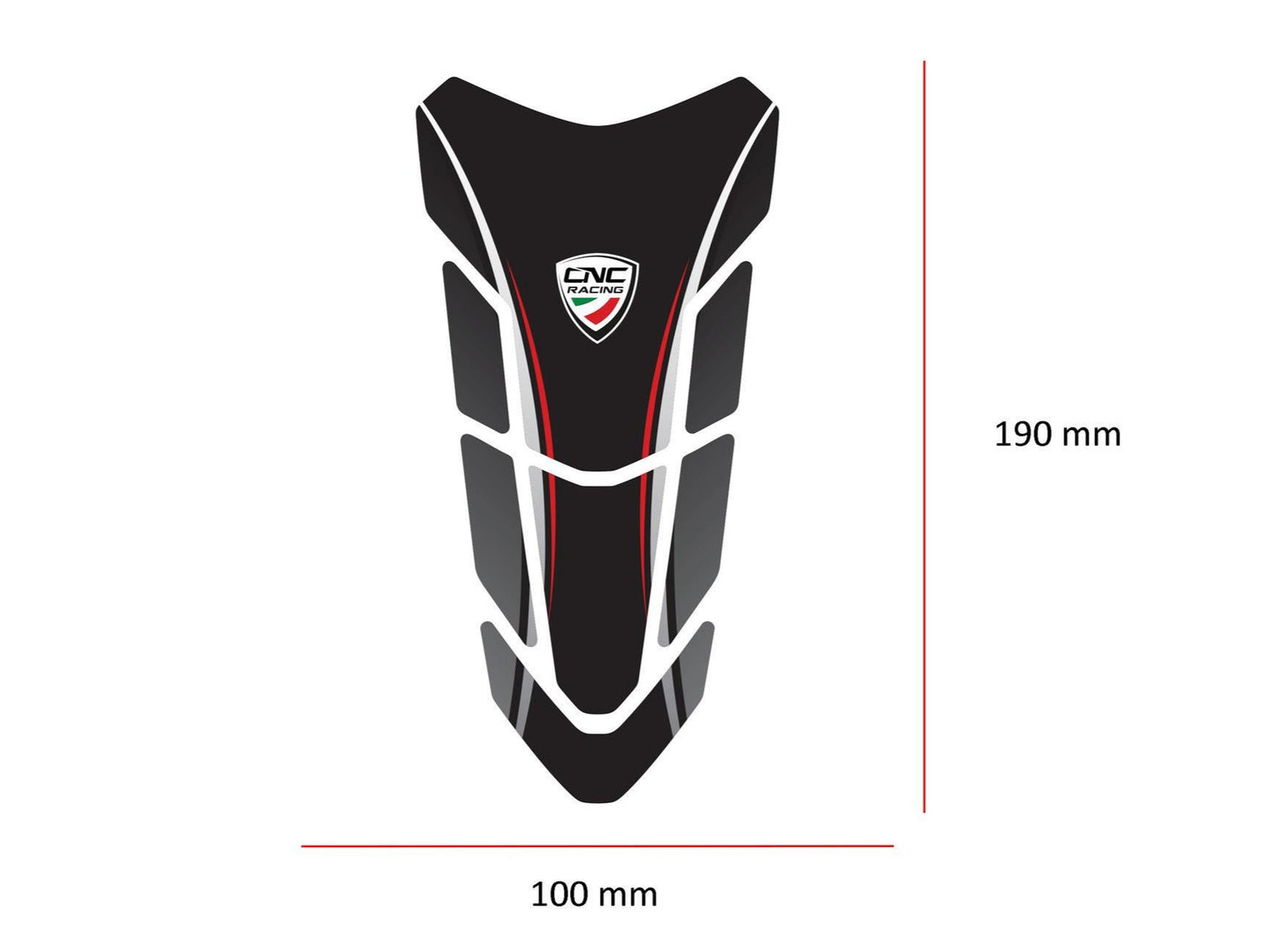 FP004 - CNC RACING Ducati Panigale / Streetfighter Fuel Tank Pad – Accessories in the Motodeal Motorcycle Aftermarket Accessories and Parts Online Shop