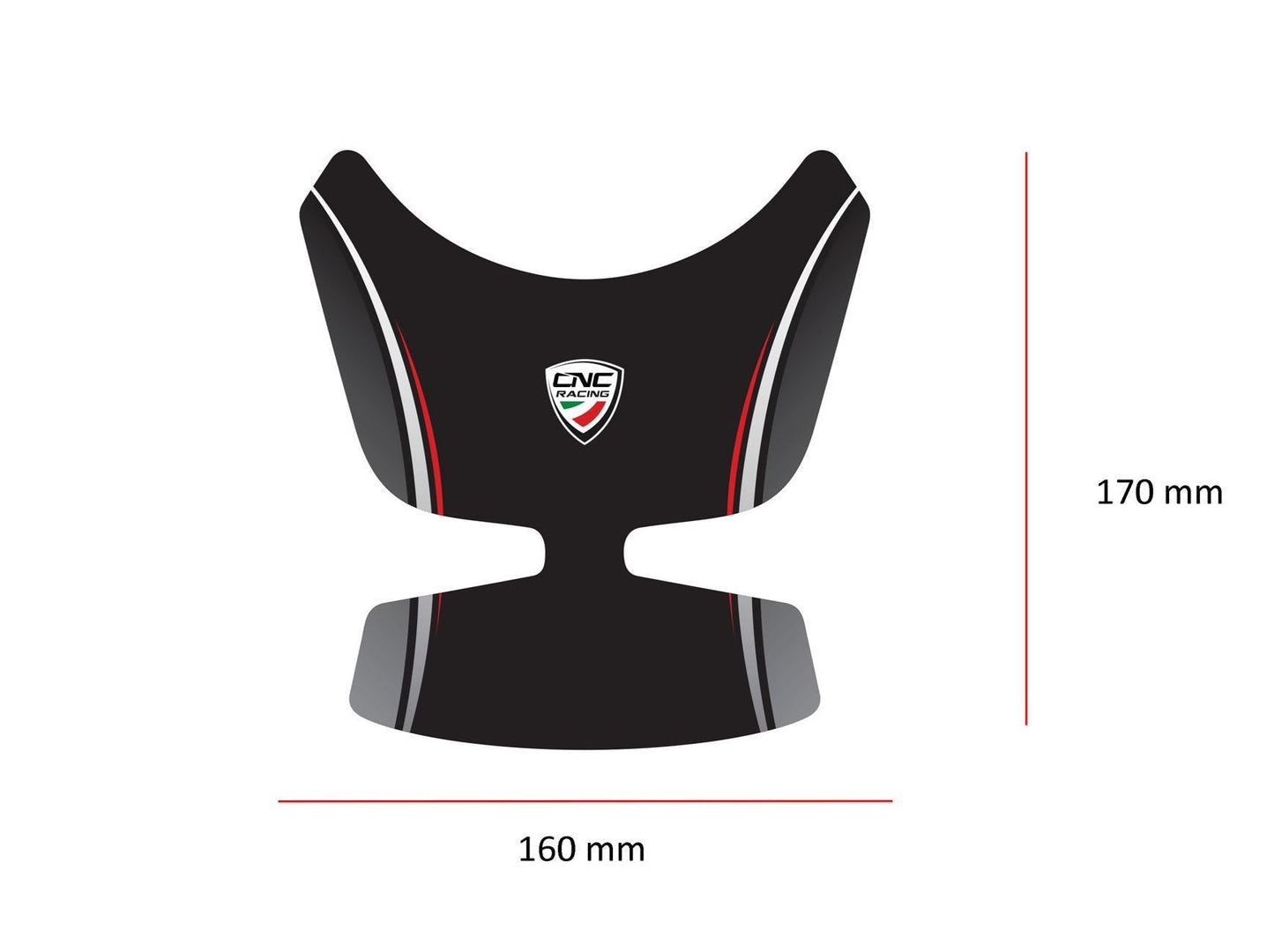 FP009 - CNC RACING Ducati Multistrada Fuel Tank Pad – Accessories in the Motodeal Motorcycle Aftermarket Accessories and Parts Online Shop