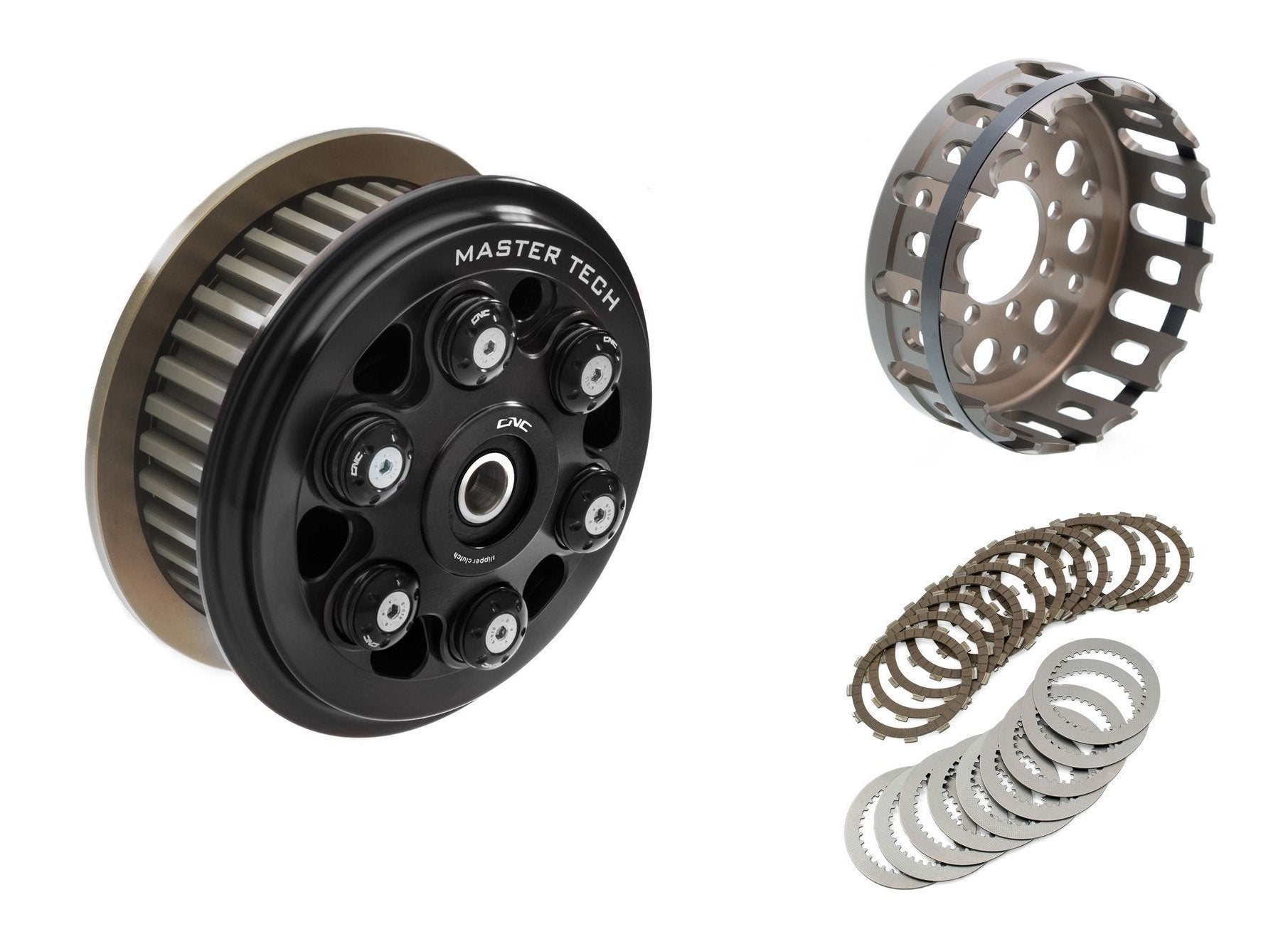 FR365 - CNC RACING Ducati 6 Springs Slipper Clutch "Master Tech" (full kit, 12 teeth organic discs) – Accessories in the Motodeal Motorcycle Aftermarket Accessories and Parts Online Shop