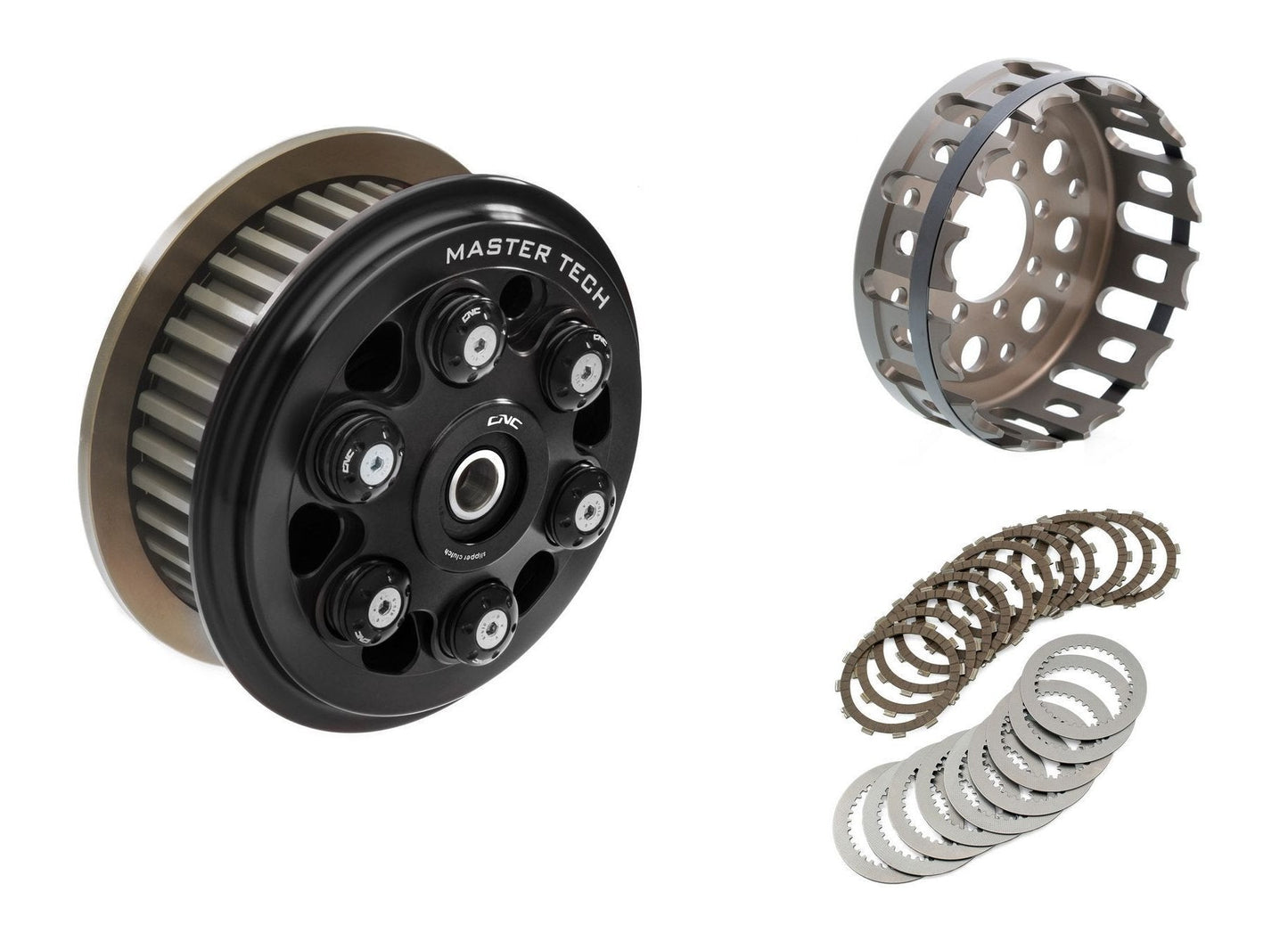 FR366 - CNC RACING Ducati 6 Springs Slipper Clutch "Master Tech" (full kit, 12-teeth sintered discs) – Accessories in the Motodeal Motorcycle Aftermarket Accessories and Parts Online Shop