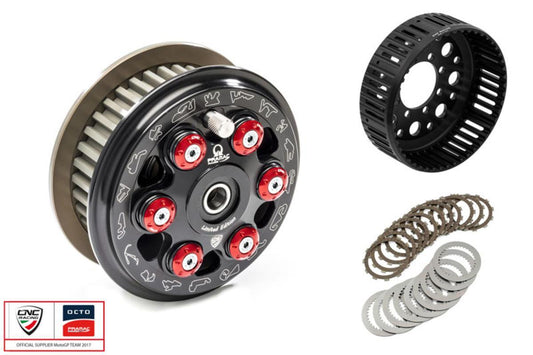 FR371PR - CNC RACING Ducati 6 Springs Slipper Clutch "Master Tech" (full kit, 48-teeth sintered plates; Pramac Racing Limited Edition) – Accessories in the Motodeal Motorcycle Aftermarket Accessories and Parts Online Shop