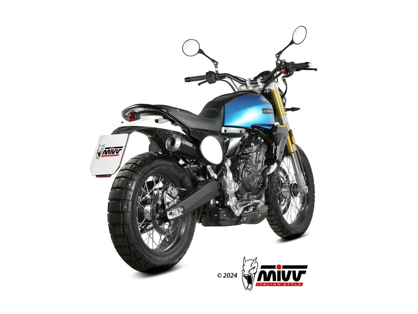 MIVV FM.002 FANTIC CABALLERO 700 ( 2024+ ) Slip-on Exhaust "X-M1" (black; approved) – Accessories in the 2WheelsHero Motorcycle Aftermarket Accessories and Parts Online Shop