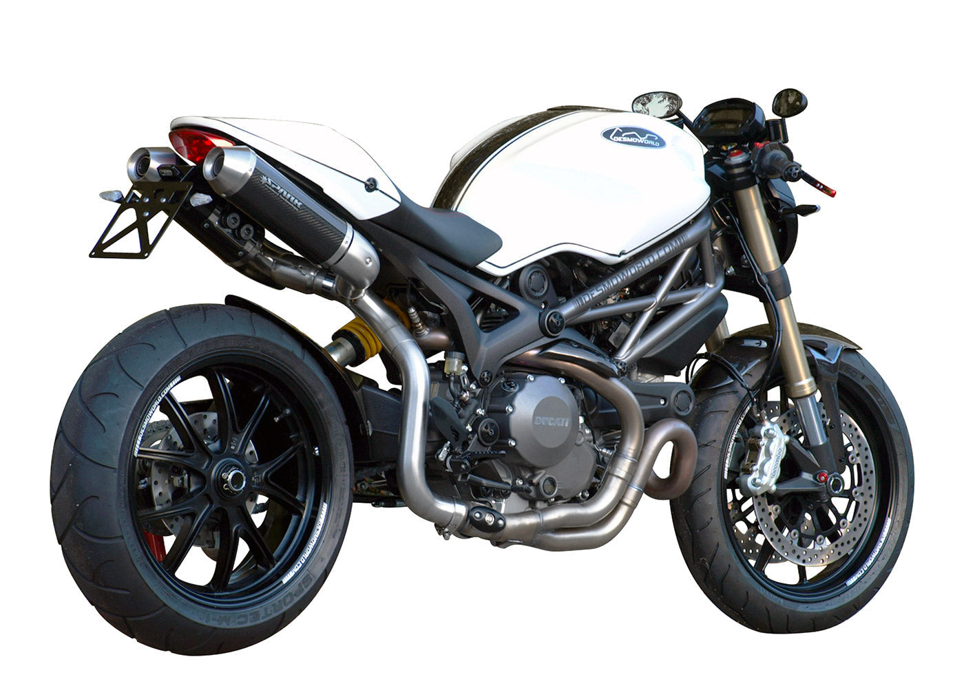 SPARK GDU0829 Ducati Monster 1100 Evo (11/13) Semi-full Exhaust System "Round" (EU homologated)