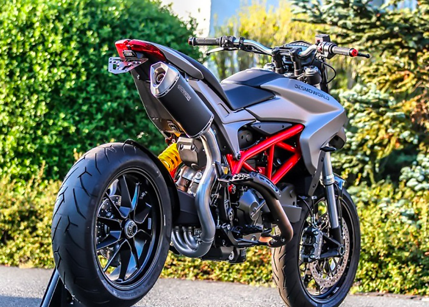 SPARK GDU1805 Ducati Hypermotard 821 (13/15) High Position Exhaust System "Force" (EU homologated)