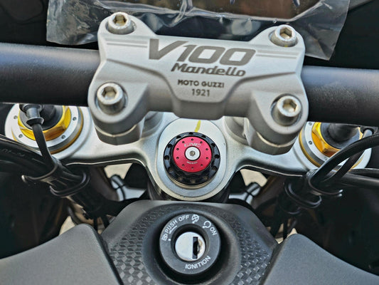 GH102 - CNC RACING Moto Guzzi V100 Mandello (2022+) Steering Stem Top Plate Nut – Accessories in the Motodeal Motorcycle Aftermarket Accessories and Parts Online Shop