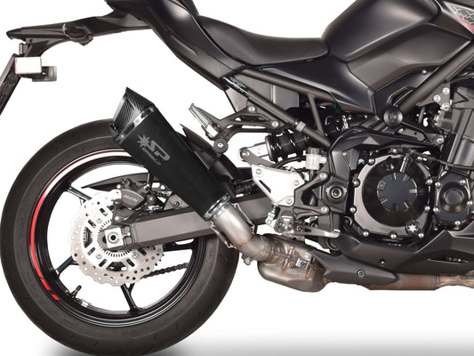 SPARK GKA0905 Kawasaki Z900 (2020+) Slip-on Exhaust "Konix" (EURO 5 approved; dark stainless steel)