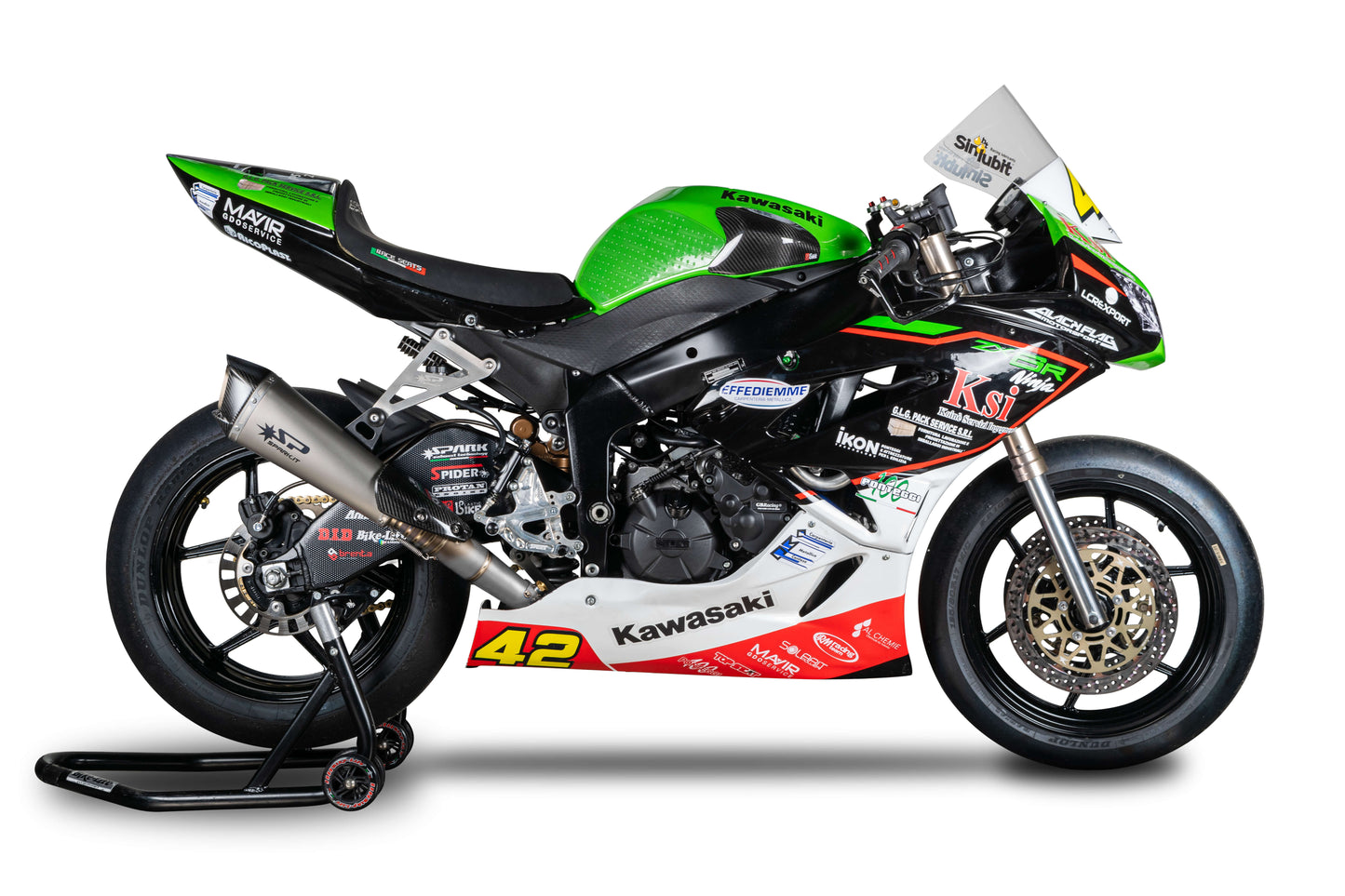 SPARK GKA8832 Kawasaki ZX-6R (2009+) Full Titanium Exhaust System "Konix" (racing)