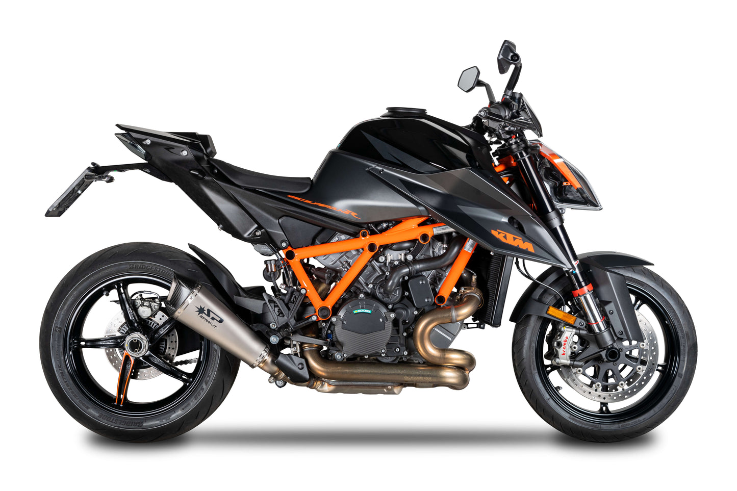 SPARK GKT0113 KTM 1290 / 1390 Super Duke R / R Evo (2020+) Titanium Slip-on Exhaust "KONIX EVO" (EU homologated)