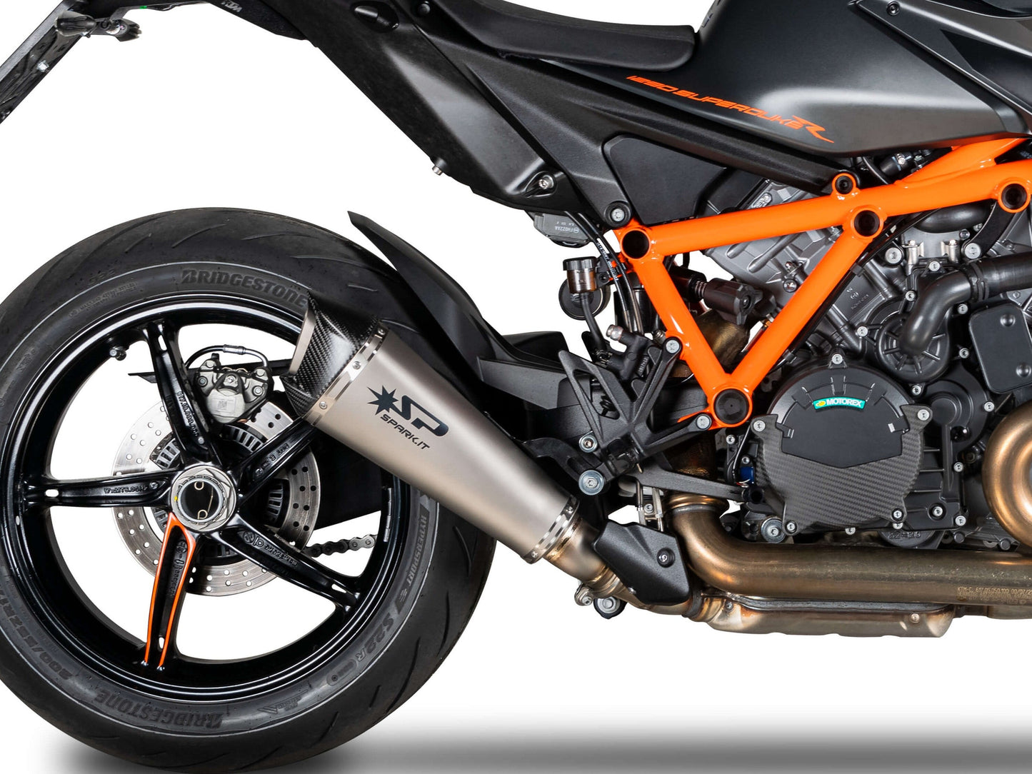 SPARK GKT0113 KTM 1290 / 1390 Super Duke R / R Evo (2020+) Titanium Slip-on Exhaust "KONIX EVO" (EU homologated)